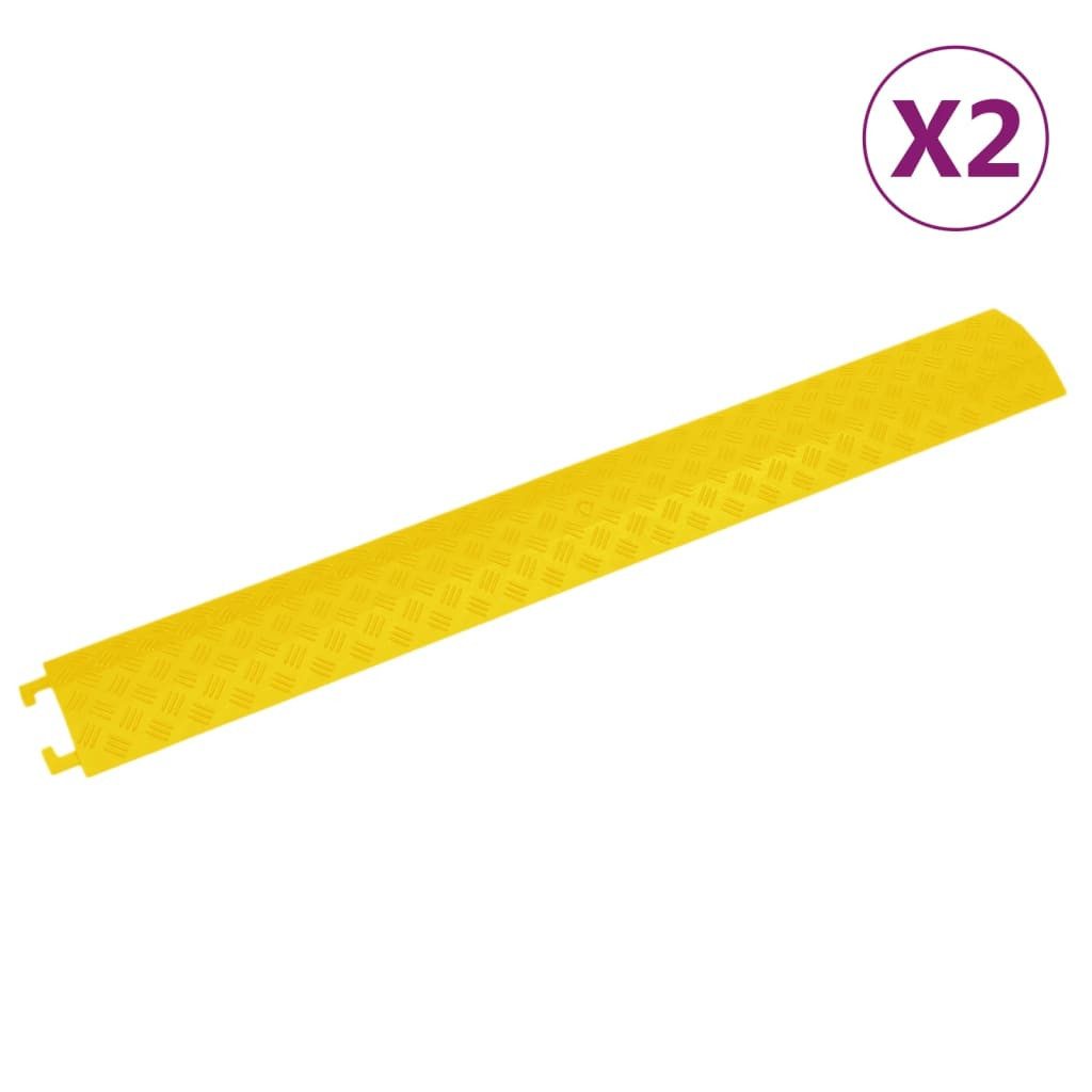 Parkschwelle Kabelbrücken 2 Stk 98,5 cm Gelb