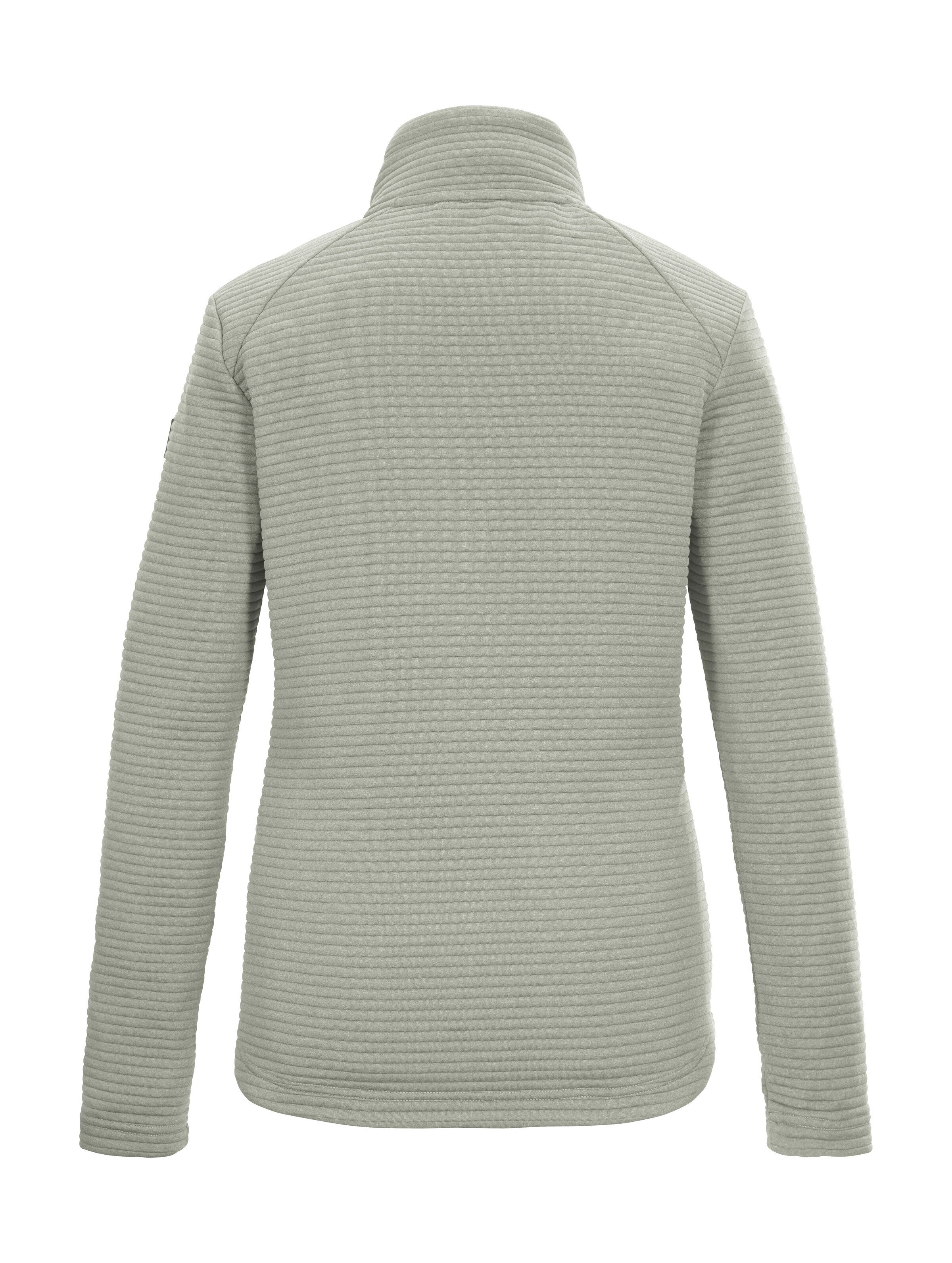 Killtec Strickjacke KOS 12 WMN FLX JCKT Elastische Damenjacke, gestreift, mit Kinnschutz und Taschen