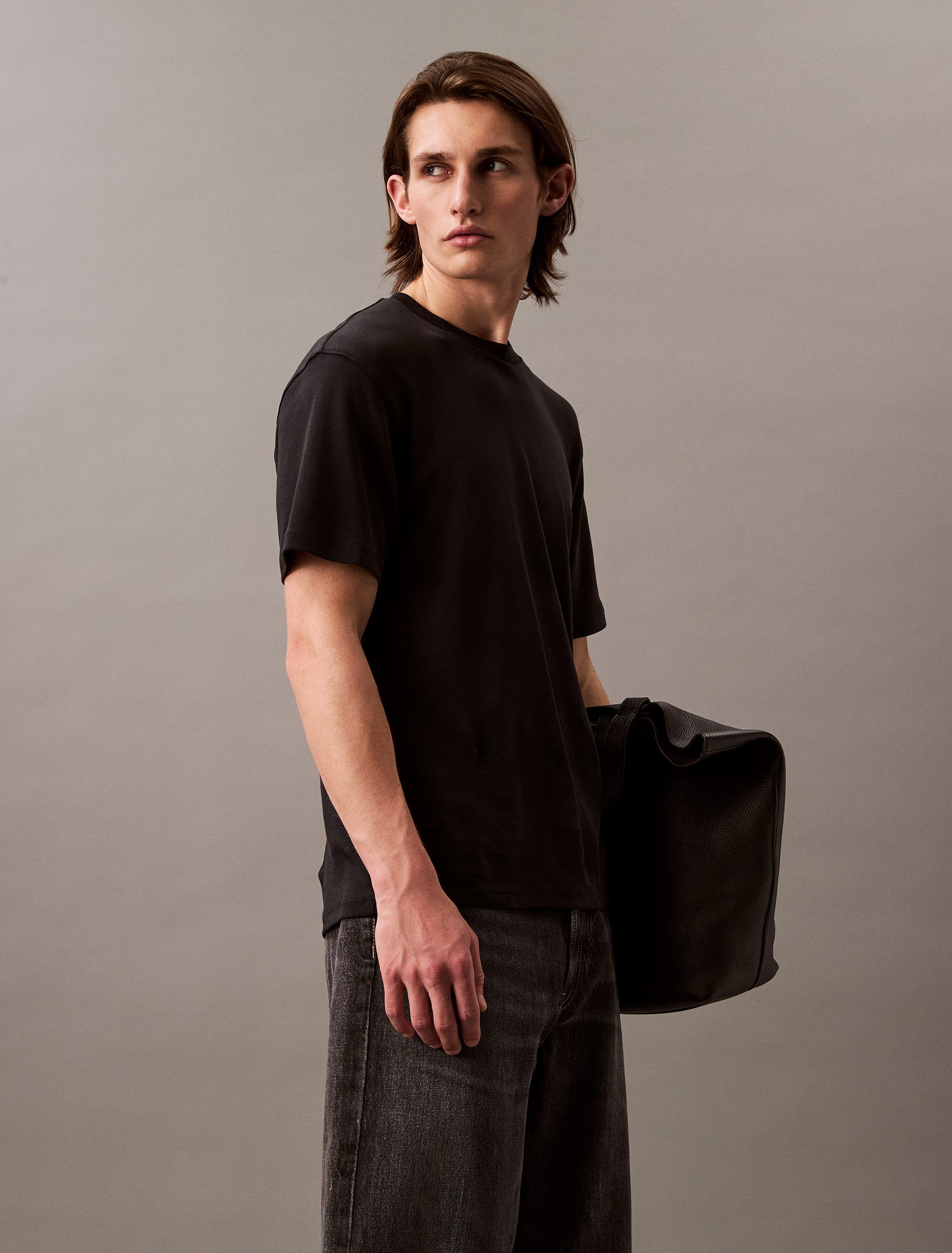 Calvin Klein T-Shirt SS NA WHSL SUPIMA CREWNECK TEE Rundhalsausschnitt, regular fit