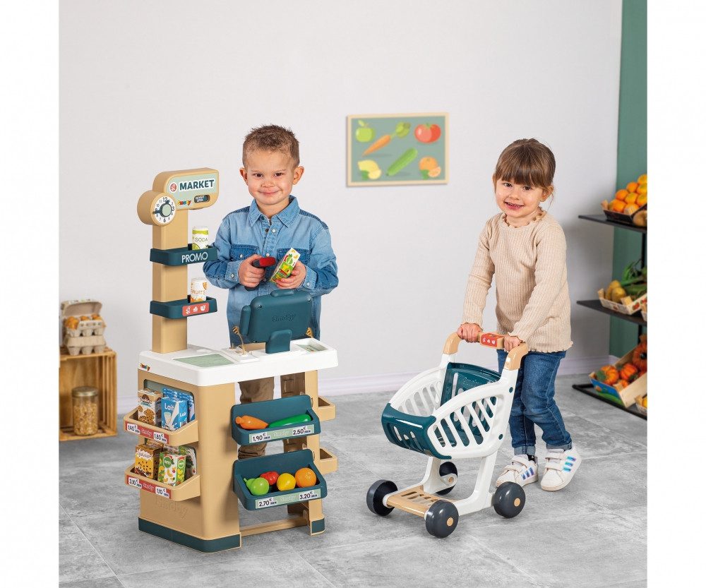 Smoby Wellenrutsche Smoby Supermarkt mit Einkaufswagen