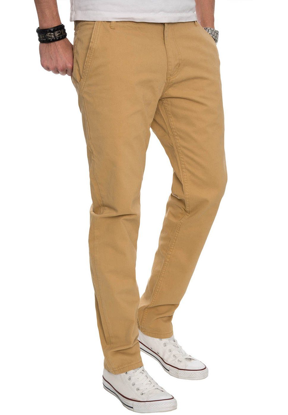 Alessandro Salvarini Chinohose A. Salvarini Herren Designer Chino Stoff Hos günstig online kaufen