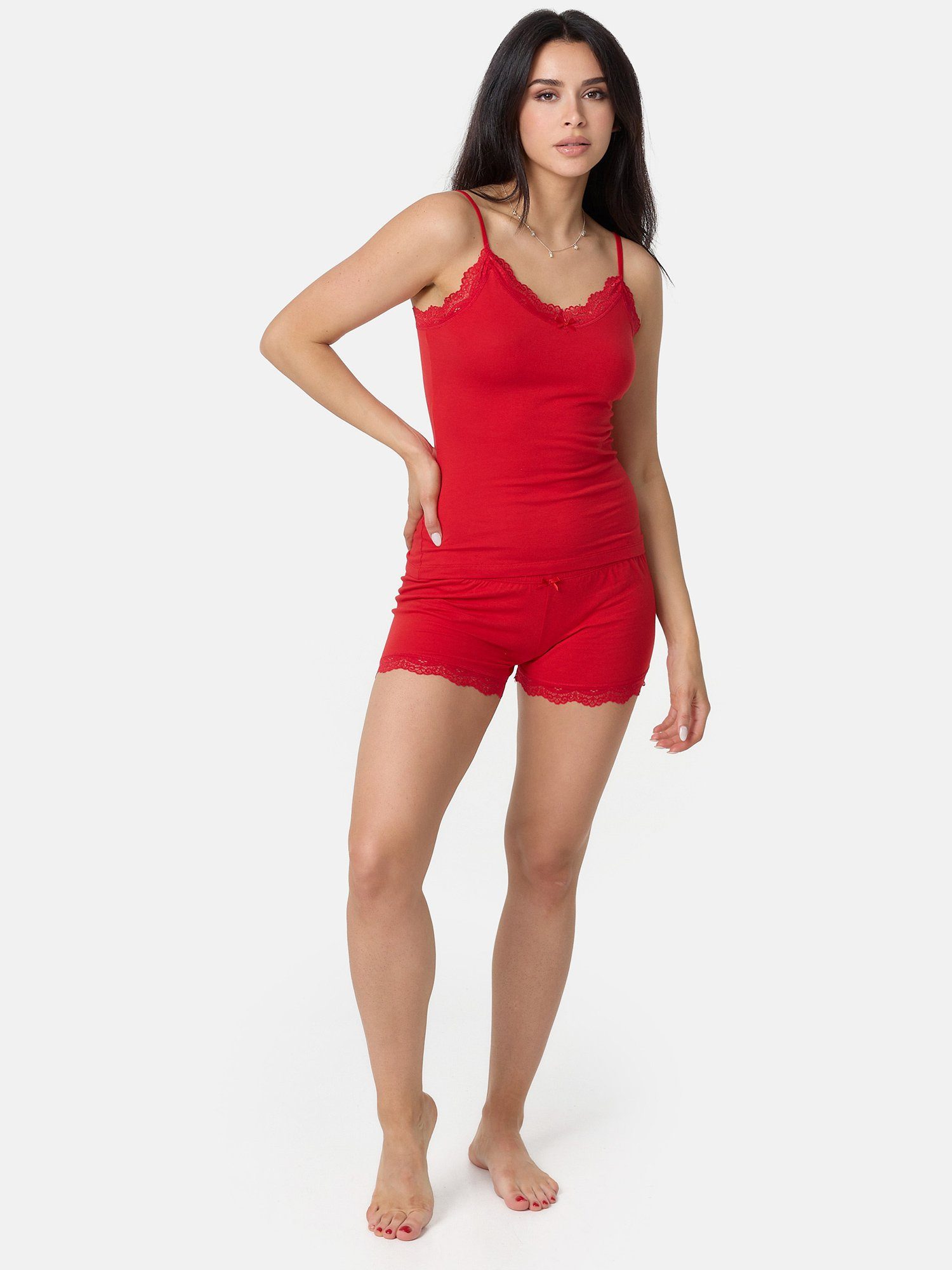 Tazzio Shorty F908 (Set, 2 tlg) Damen Nachtwäsche Unterwäsche Set günstig online kaufen