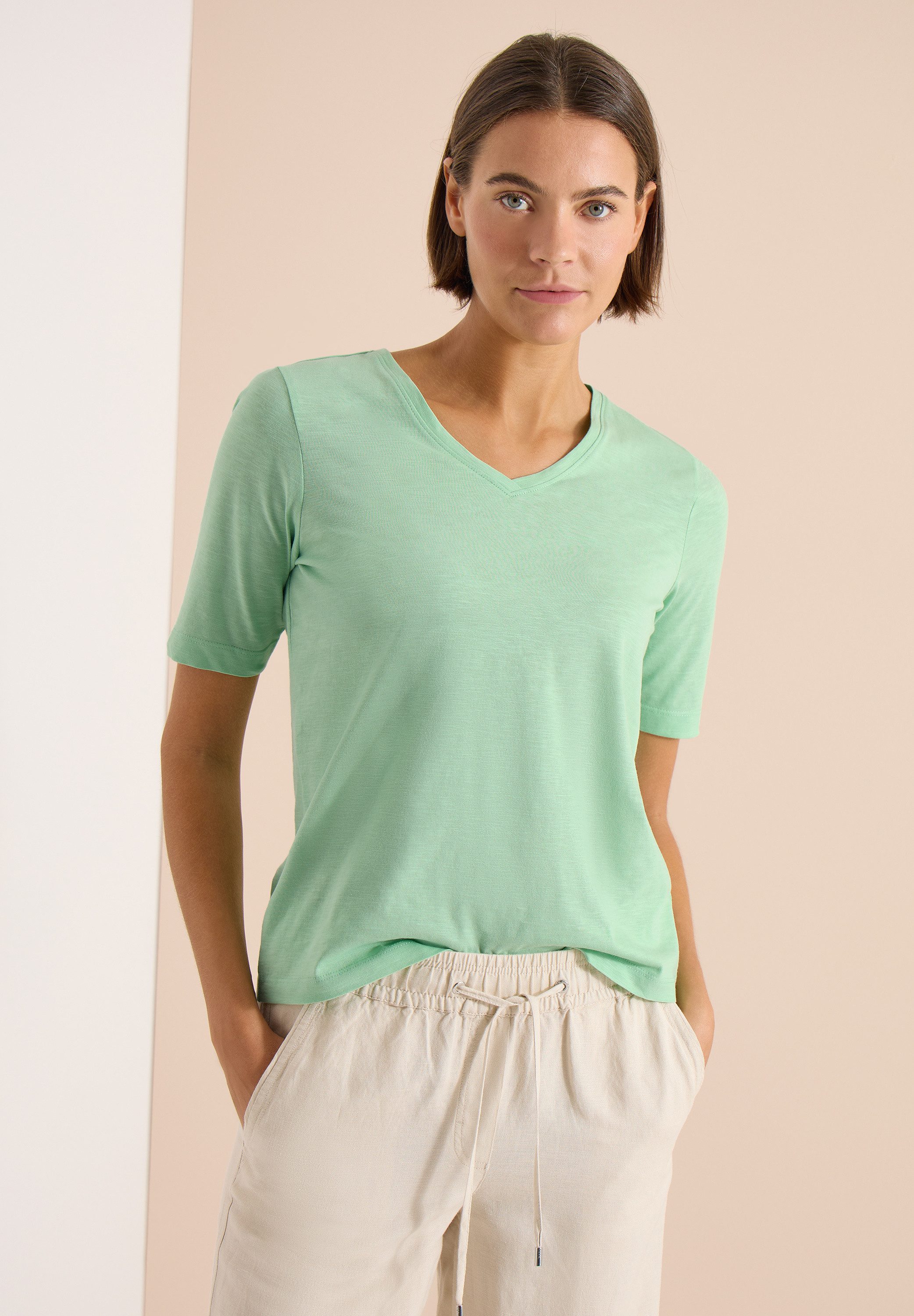 CECIL T-Shirt mit Flammgarn