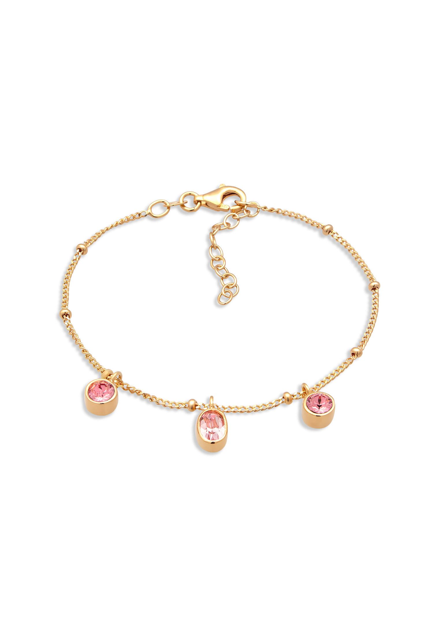 Armband Rosa 925 Sterling Silber, mit Kristallen von Swarovski®