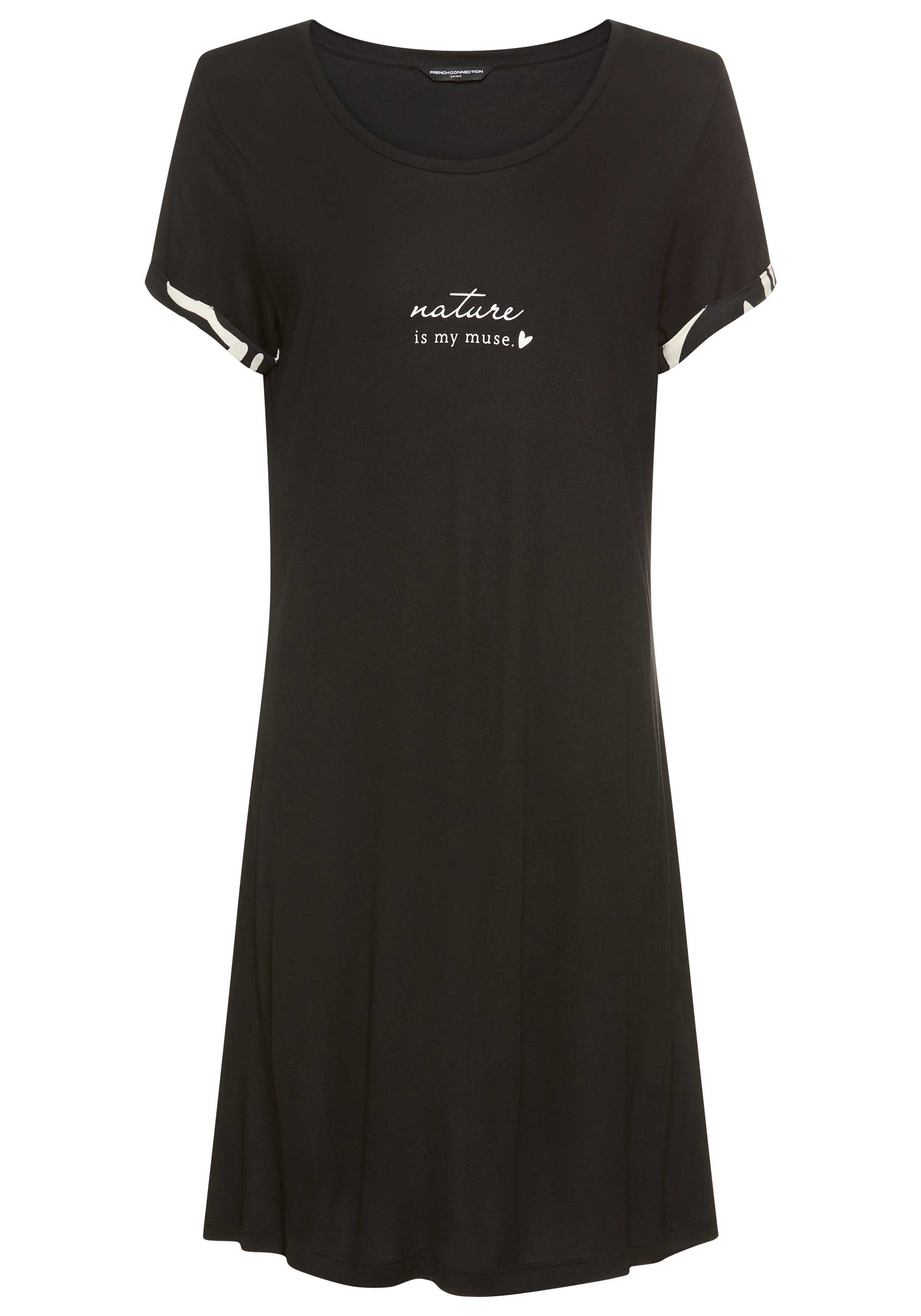 French Connection Nachthemd (1-teilig) im zeitlosen Schwarz-Weiß-Look. € 34,99