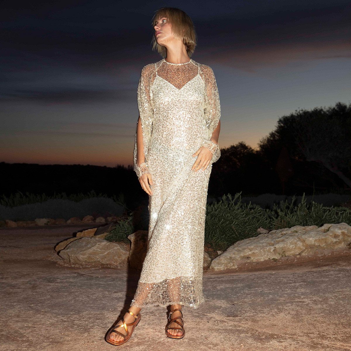 Homers Homers 21275 MAYA URANO, Sandaletten, Gold-Metallik, Damen Sandalette