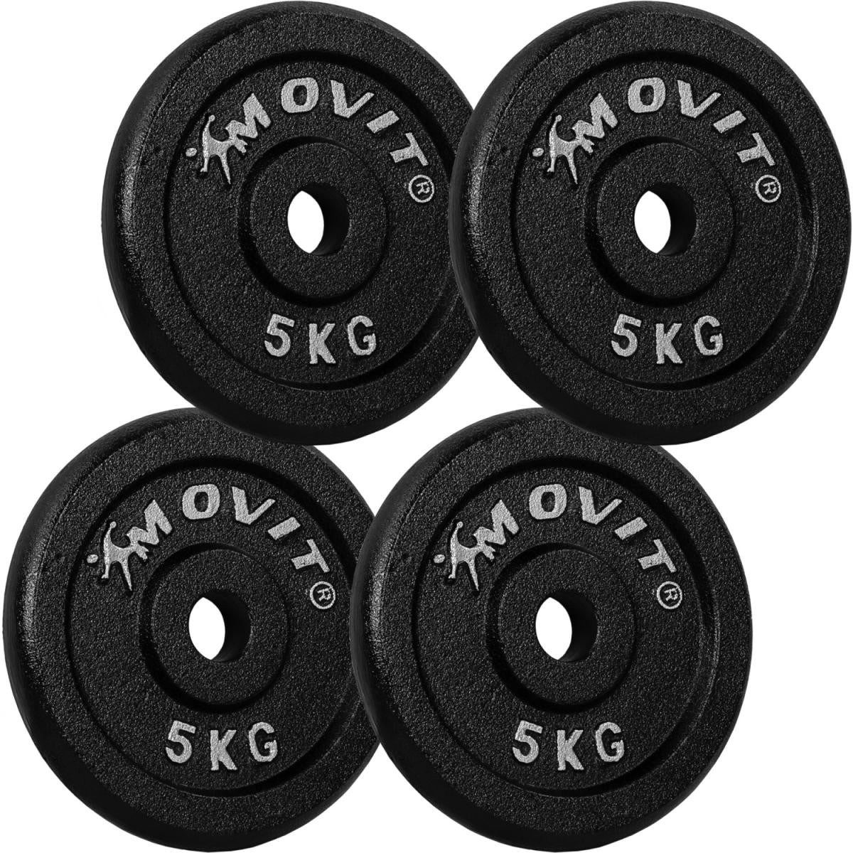 MOVIT Hantelscheibe, 20 kg, (4-tlg)