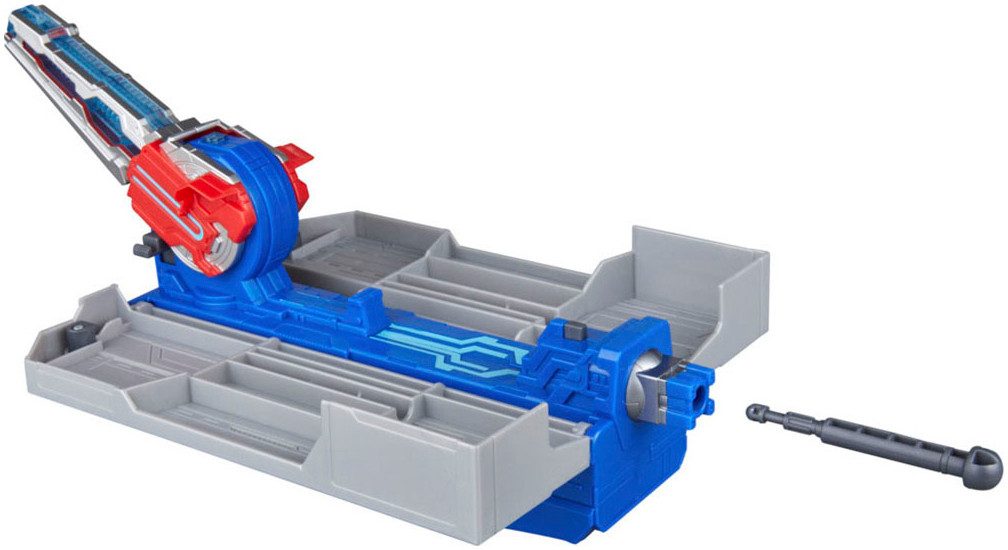 Hasbro Actionfigur Transformers EarthSpark Optimus Prime Battle-Anhänger, mit Licht- und Sound