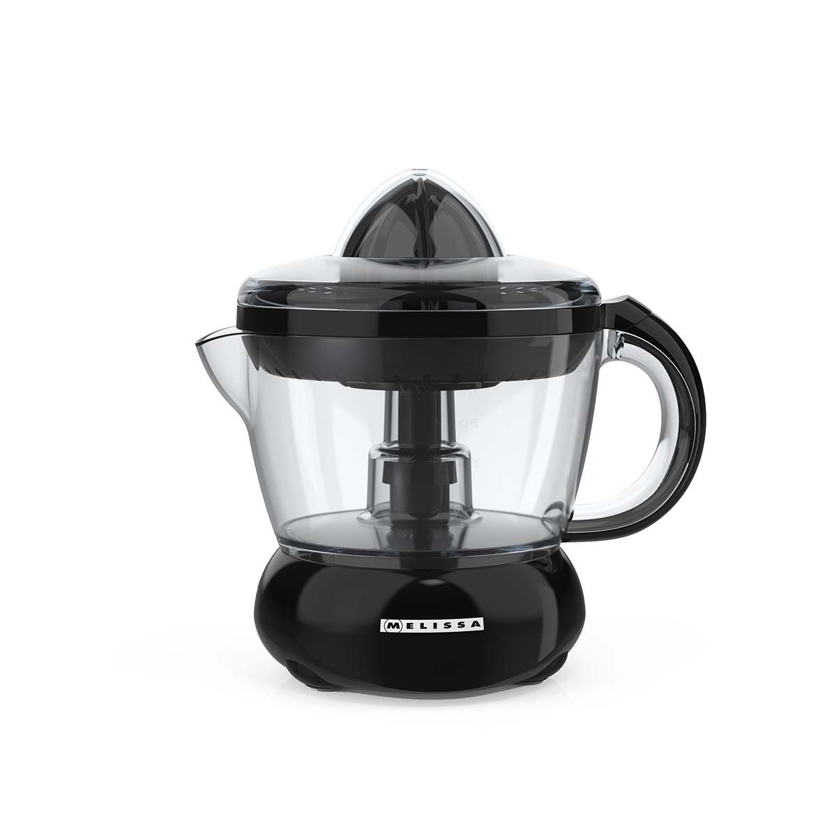 MELISSA Zitruspresse 16230042, 40 W, Zwei-Wege-Rotation, zwei Presskegel, für frischen Saft unterwegs
