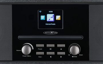 Reflexion HRA19INT Internet-Radio (Digitalradio (DAB), 160 W, 2,4" TFT Farbdisplay, Bluetooth, AUX-IN, Kopfhöreranschluss, WLAN)