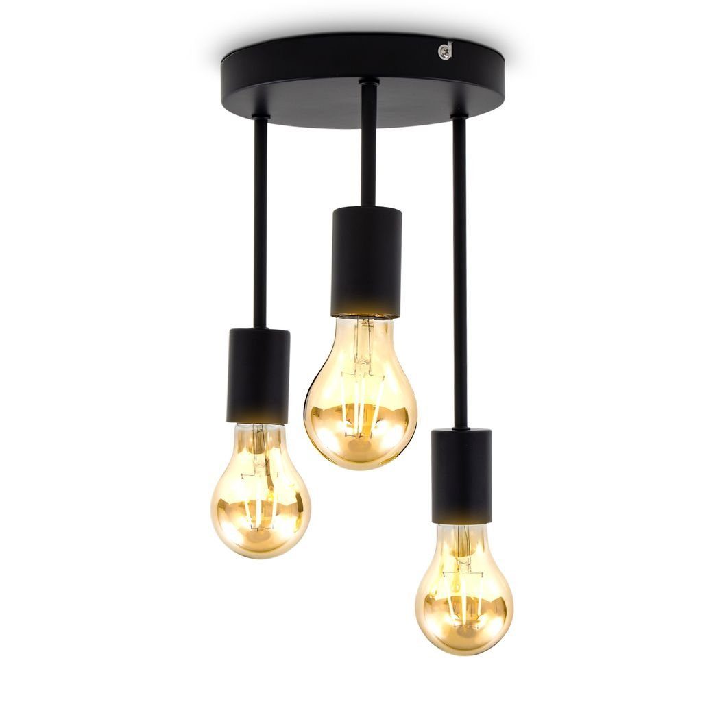 B.K.Licht Deckenleuchte Retro Deckenleuchte E27 Fassung günstig online kaufen