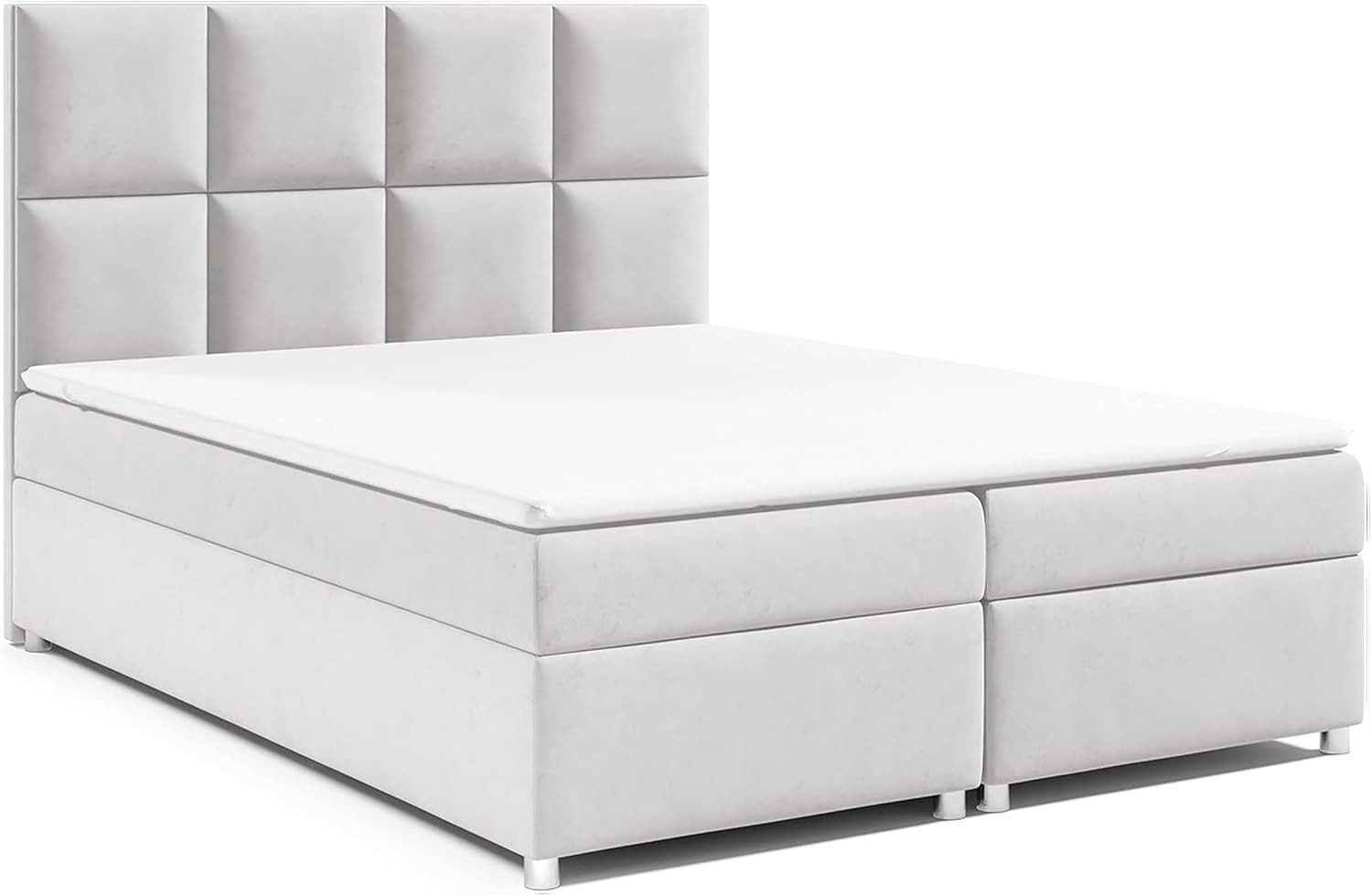 Best for Home Boxspringbett mit Bettkasten Trinity K2 Bonell-Matratze inkl. Komfort Topper (Polsterbett Doppelbett Boxbett mit gepolstertes Kopfteil, versch. Größen, 140x200 160x200 180x200 200x200 cm), Handwerksqualität, TOP Preis-Leistungs-Verhältnis