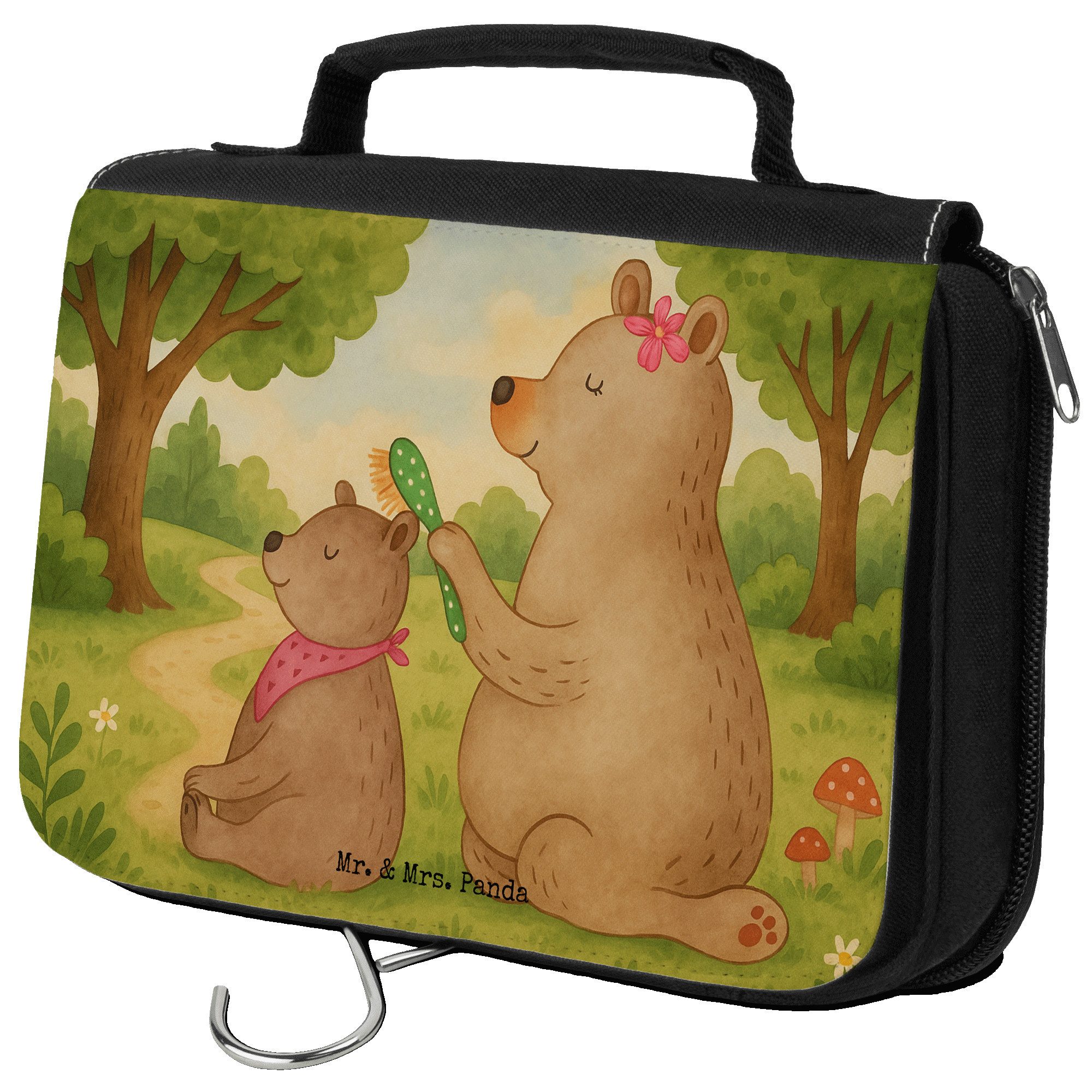 Kulturbeutel Bär Kind Design, kosmetiktäschchen, Weiß, Mutter, badtasche, Familie