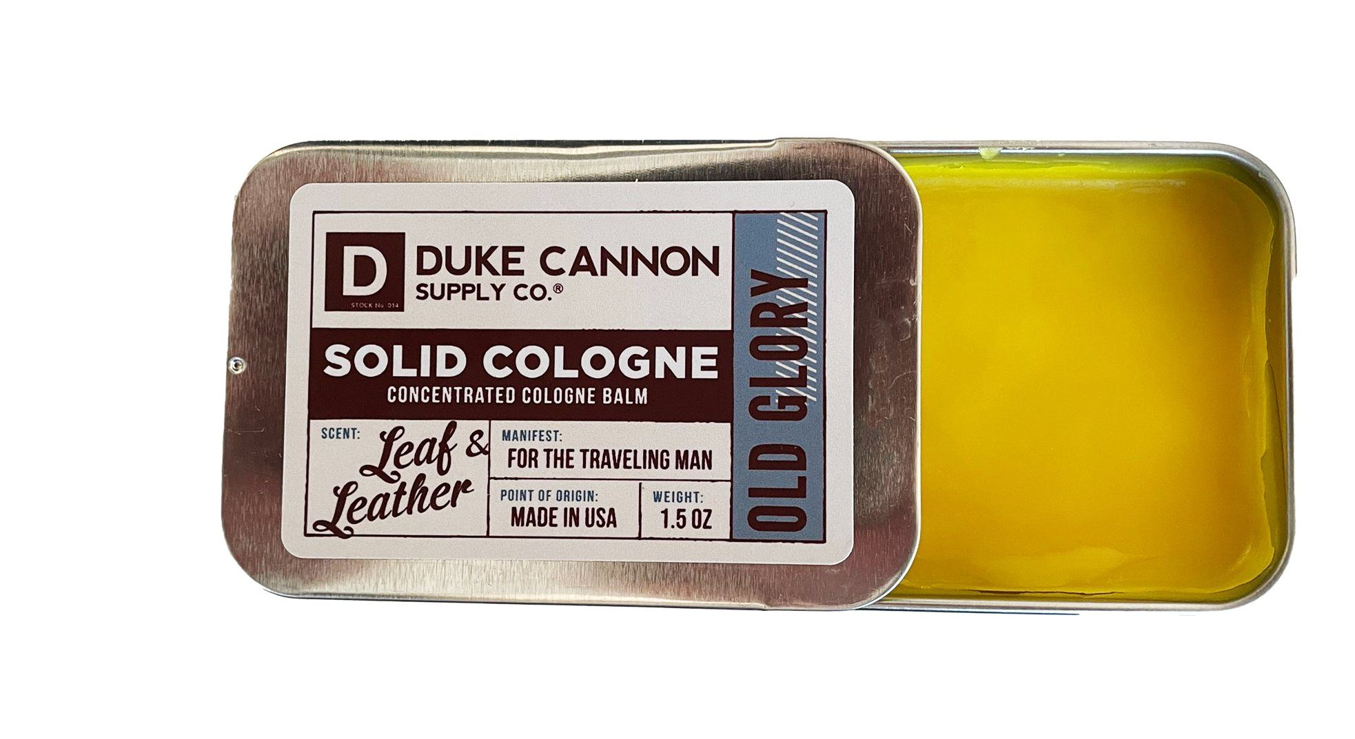 Duke Cannon Eau de Parfum Dem Duft nach altem Leder & frisch gerollten  Tabakblättern, 1-tlg., Festes Parfum