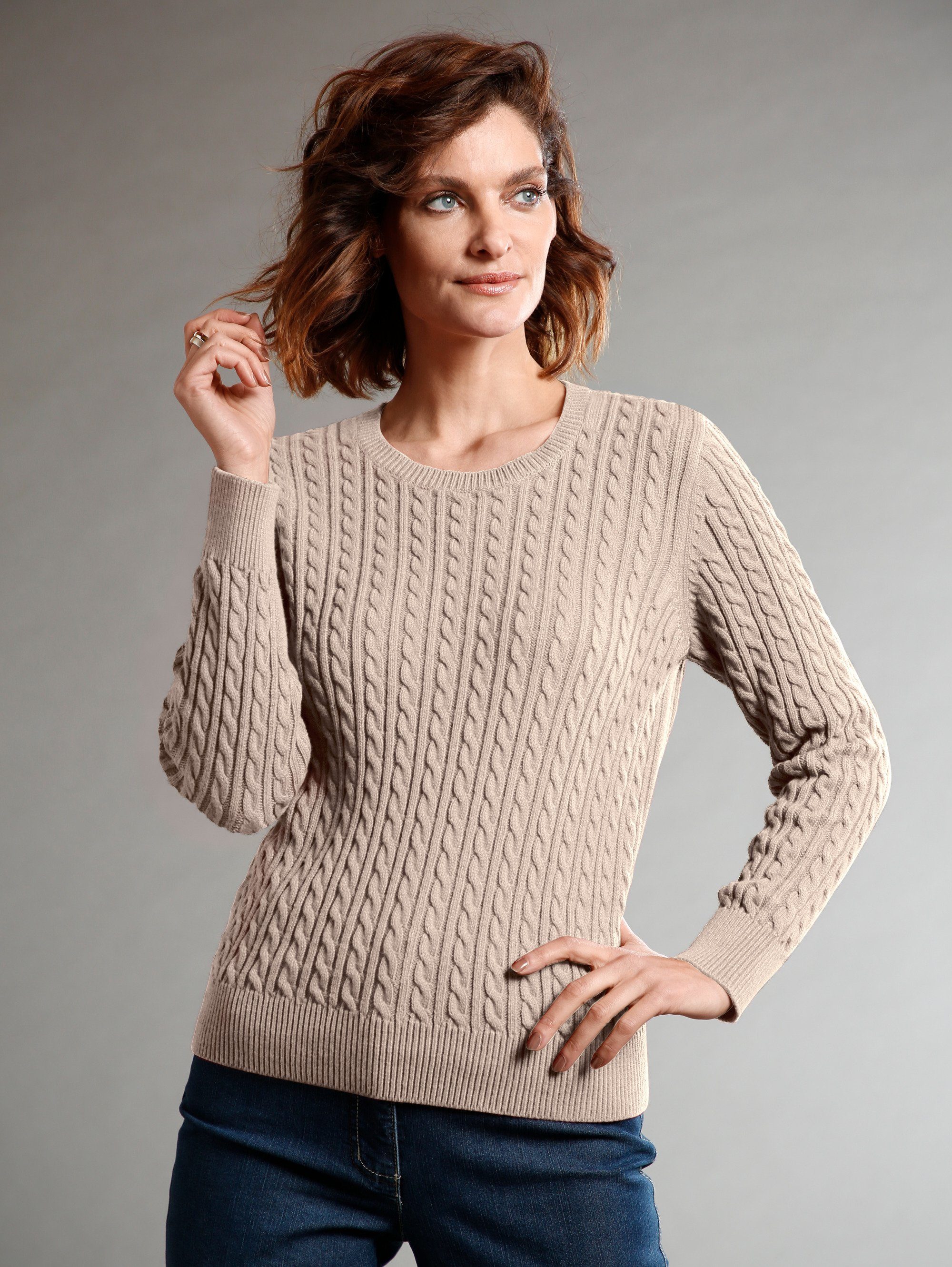 Mona Pullover aus reiner Pima Baumwolle, Strukturiertes Zopfmuster online kaufen | OTTO Mona Pullover aus reiner Pima Baumwolle, Strukturiertes Zopfmuster online kaufen | OTTO