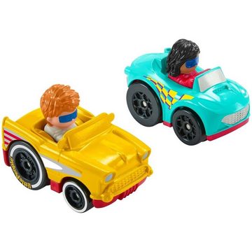 Mattel® Spielzeug-Auto Fisher-Price - Little People HBD77 - 2in1 Spielset, Hochhausrennbahn+2