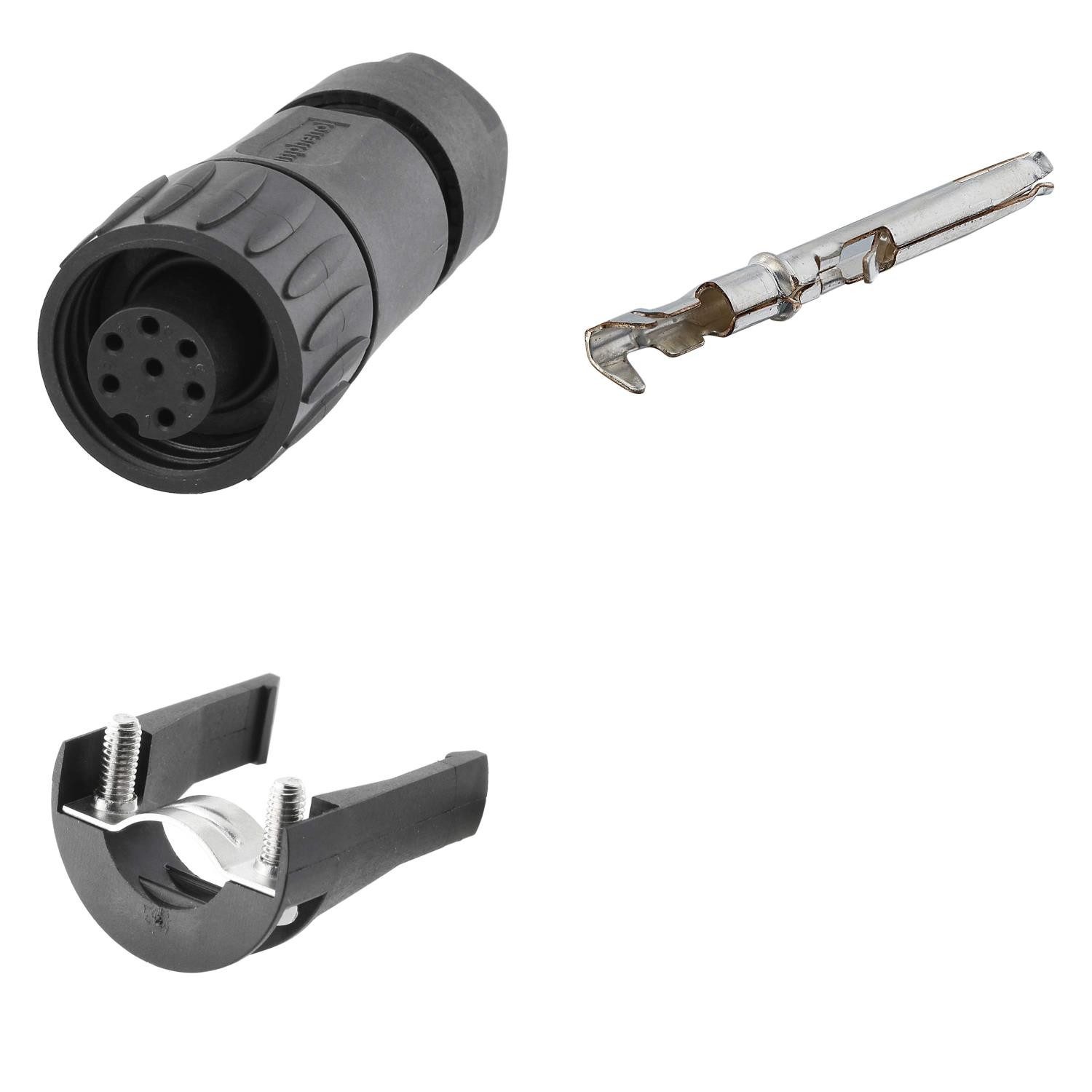 Amphenol Rundstecker Titel:SET-RD24-KSG Kabelstecker, inkl. Zugentlastung und Kontakte ger