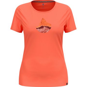 Odlo Laufshirt F-Dry T-Shirt mit Bergmotiv 554601-30875 funktionelles und nachhaltiges Trainingsshirt