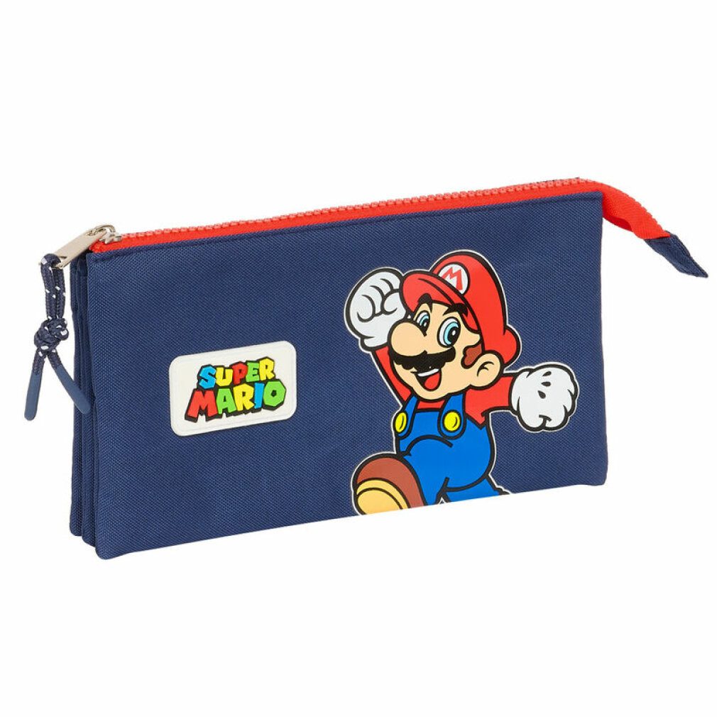 safta Federmäppchen Super Mario Bros World Super Dreifach-Federmäppchen