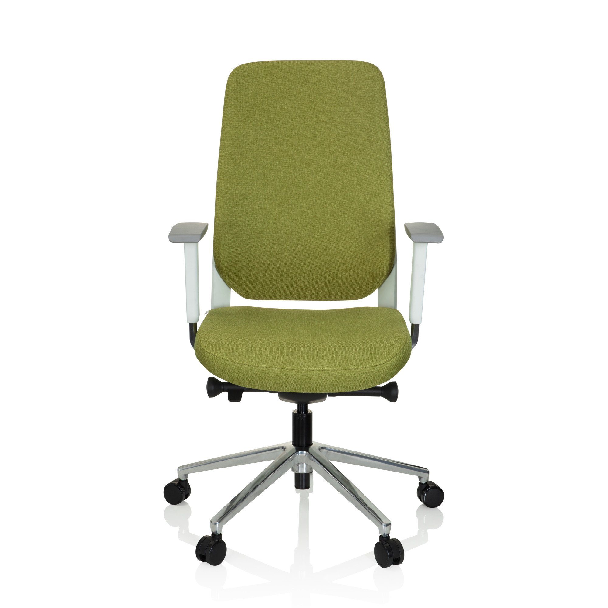 hjh OFFICE Drehstuhl Profi Bürostuhl CHIARO T4 WHITE Stoff (1 St), Schreibtischstuhl ergonomisch Grün