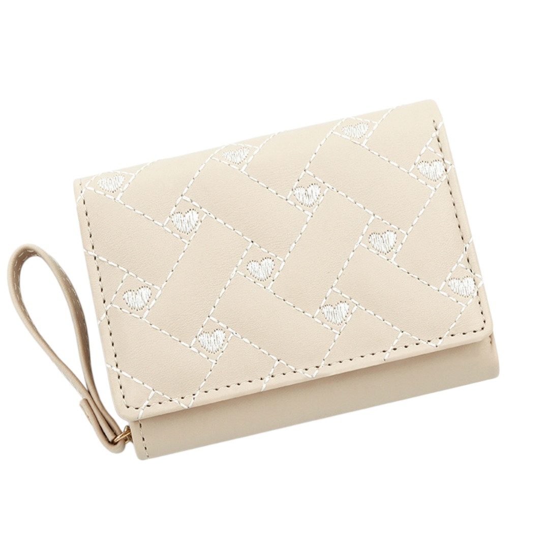 Zaewry Geldbörse Damen Kleines Portemonnaie Mini Kurzer Damen Geldbeutel, mit Zipper Münzfach Brieftasche
