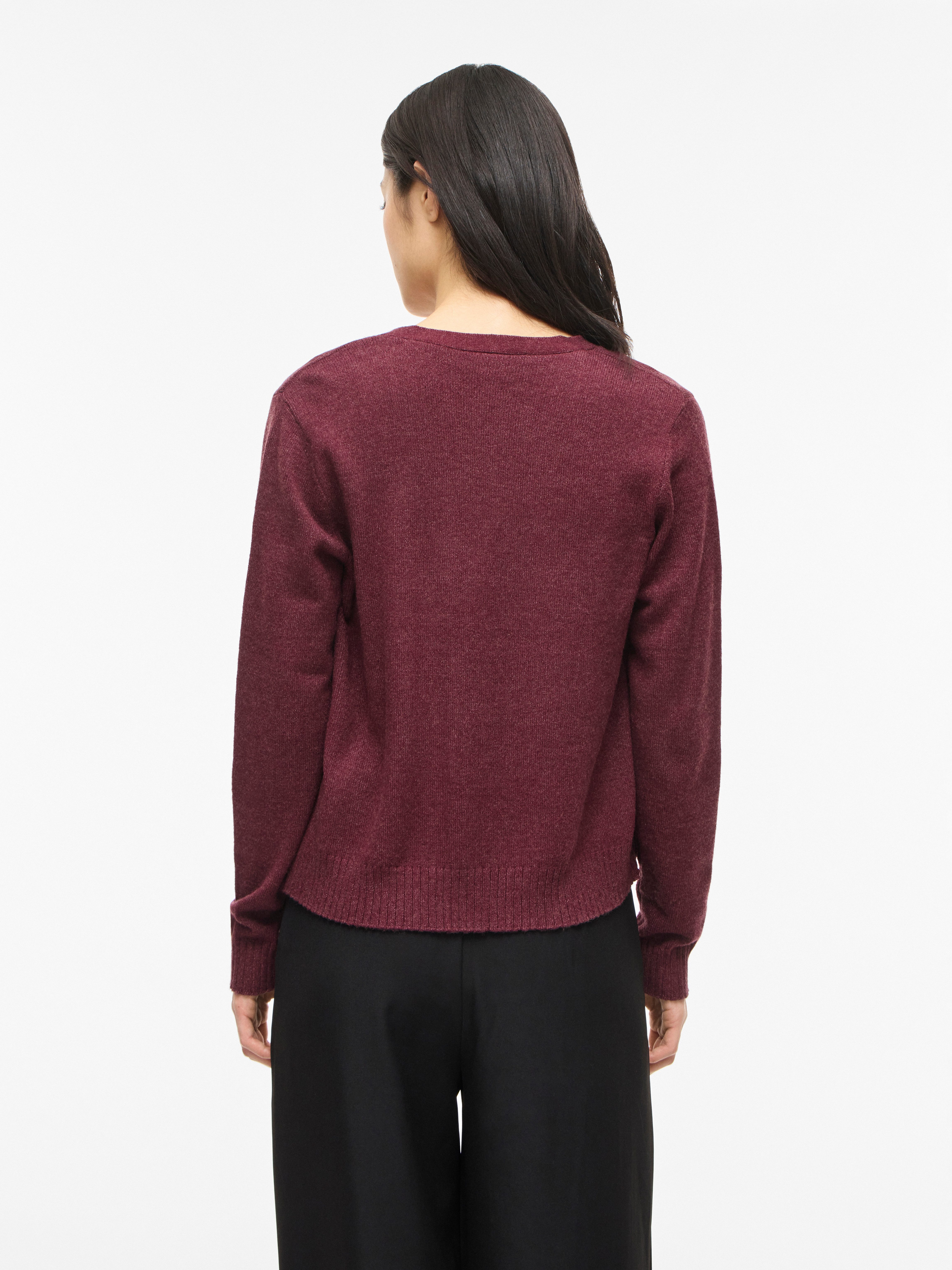 Vila Cardigan VIRIL SHORT L/S KNIT CARDIGAN-NOOS Materialmix, regular fit