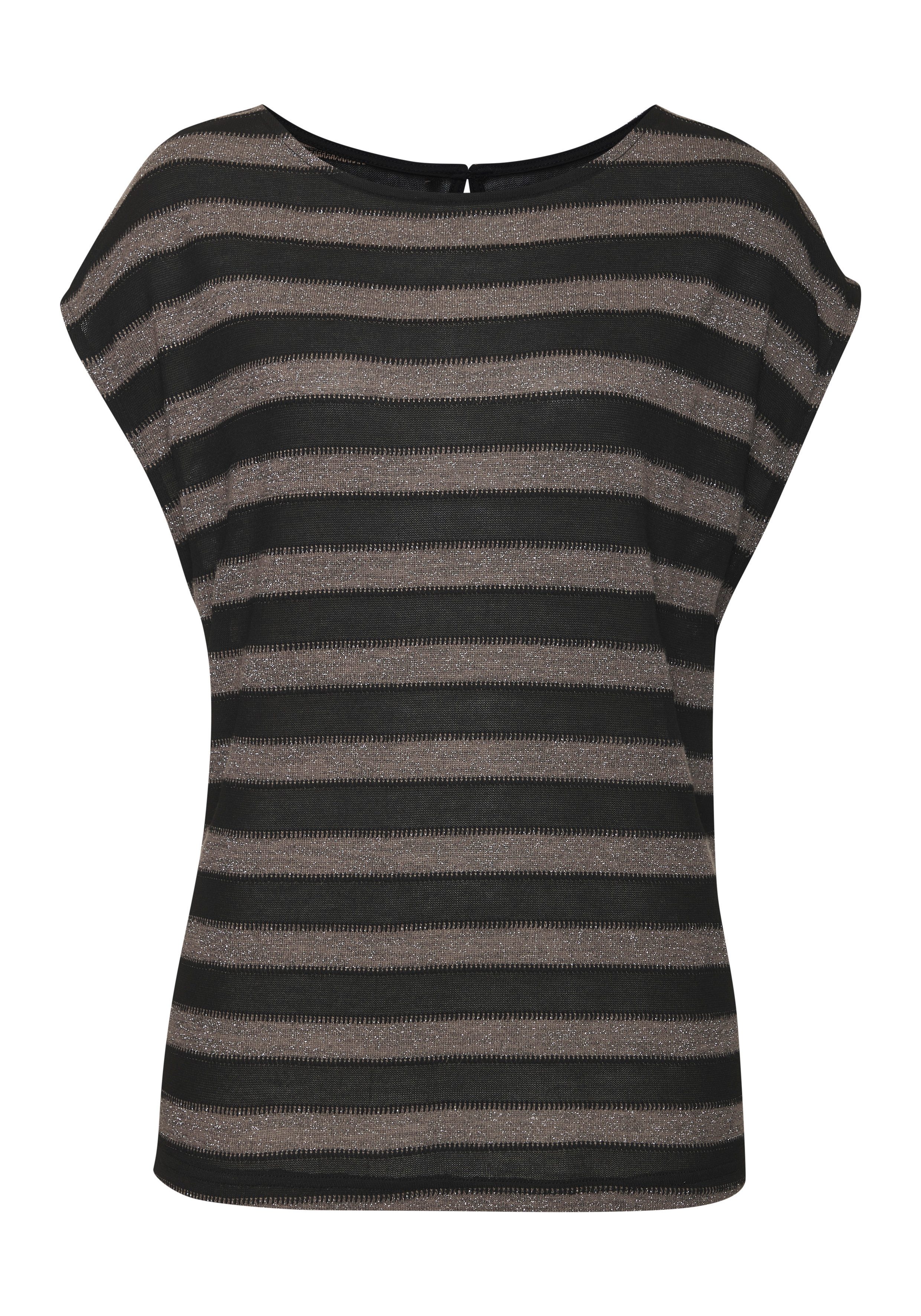 T-Shirt mit elegantem Glitzerstreifen
