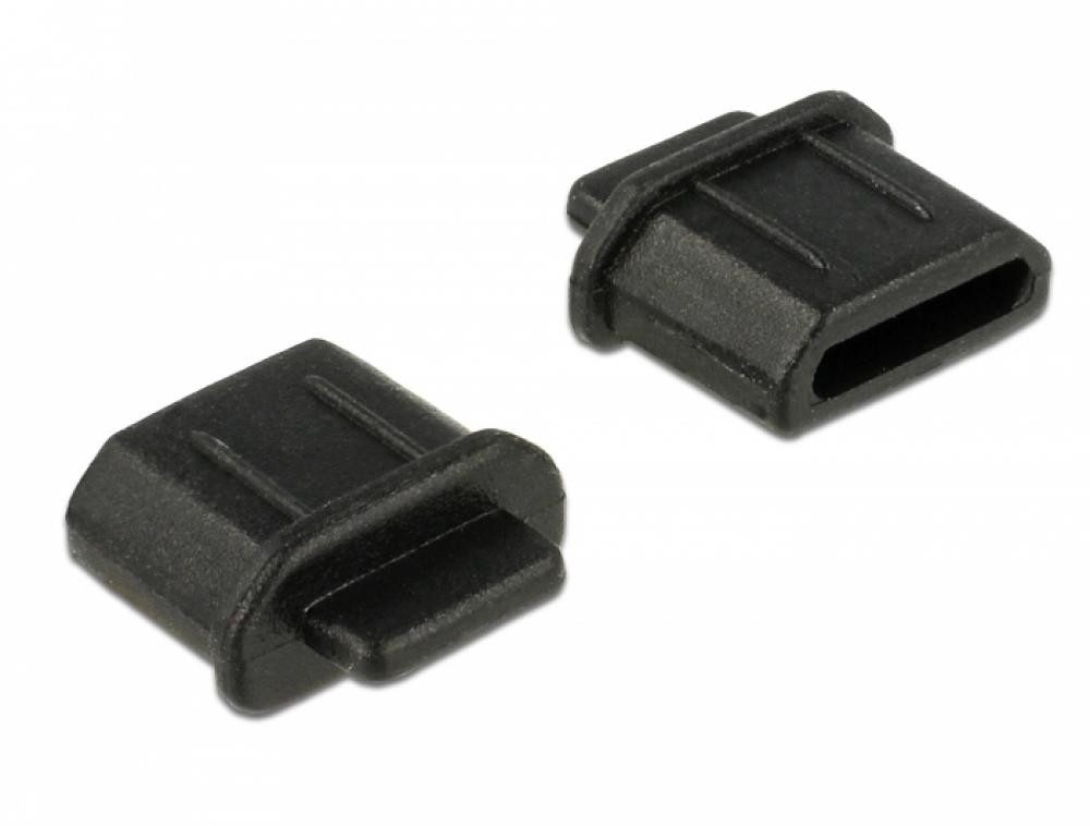 Staubschutz für HDMI micro-D Buchse mit Griff 10 Stück schwarz Adapter