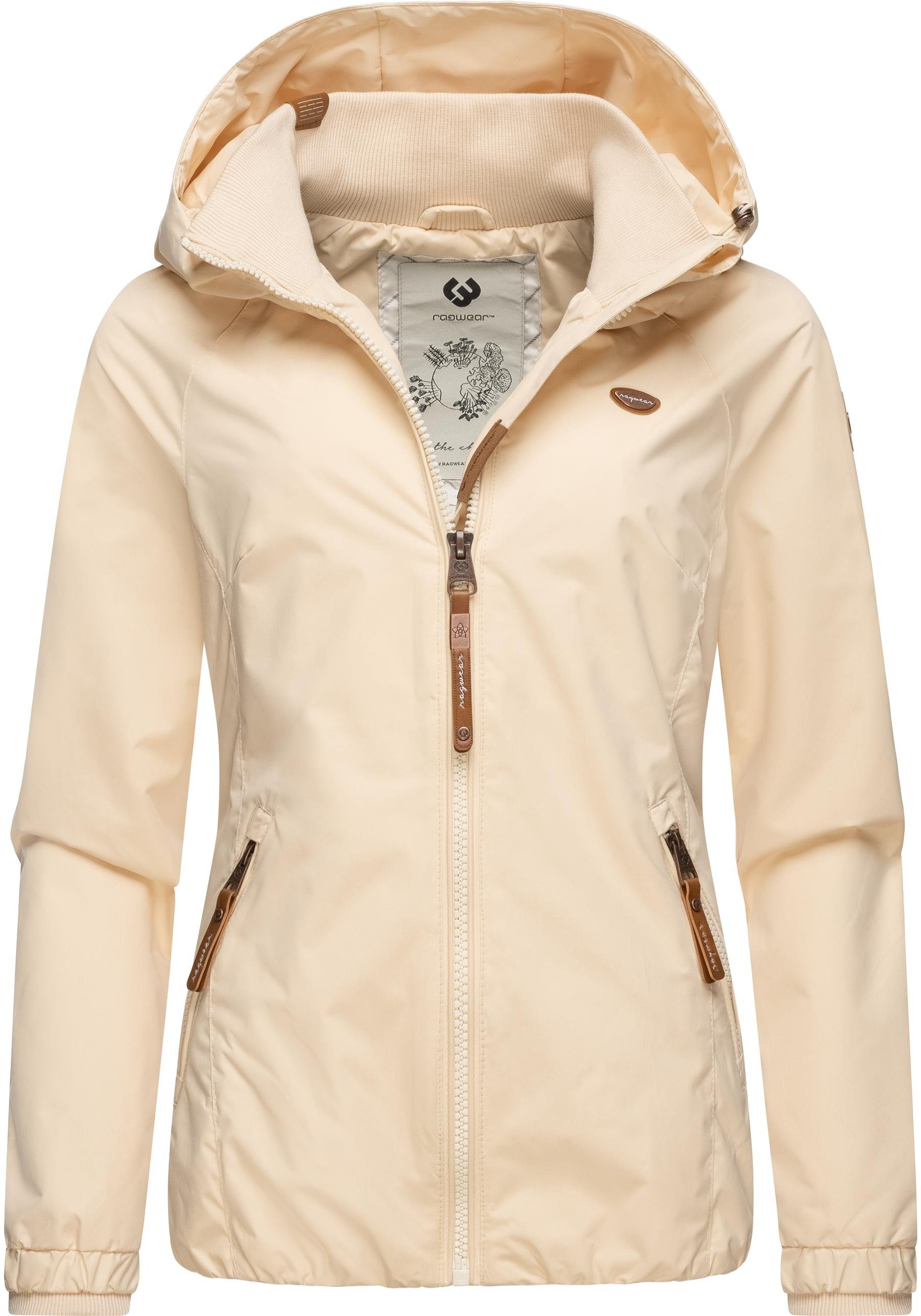 cream stylische Ragwear Kapuze Outdoorjacke großer mit Dizzie Übergangsjacke