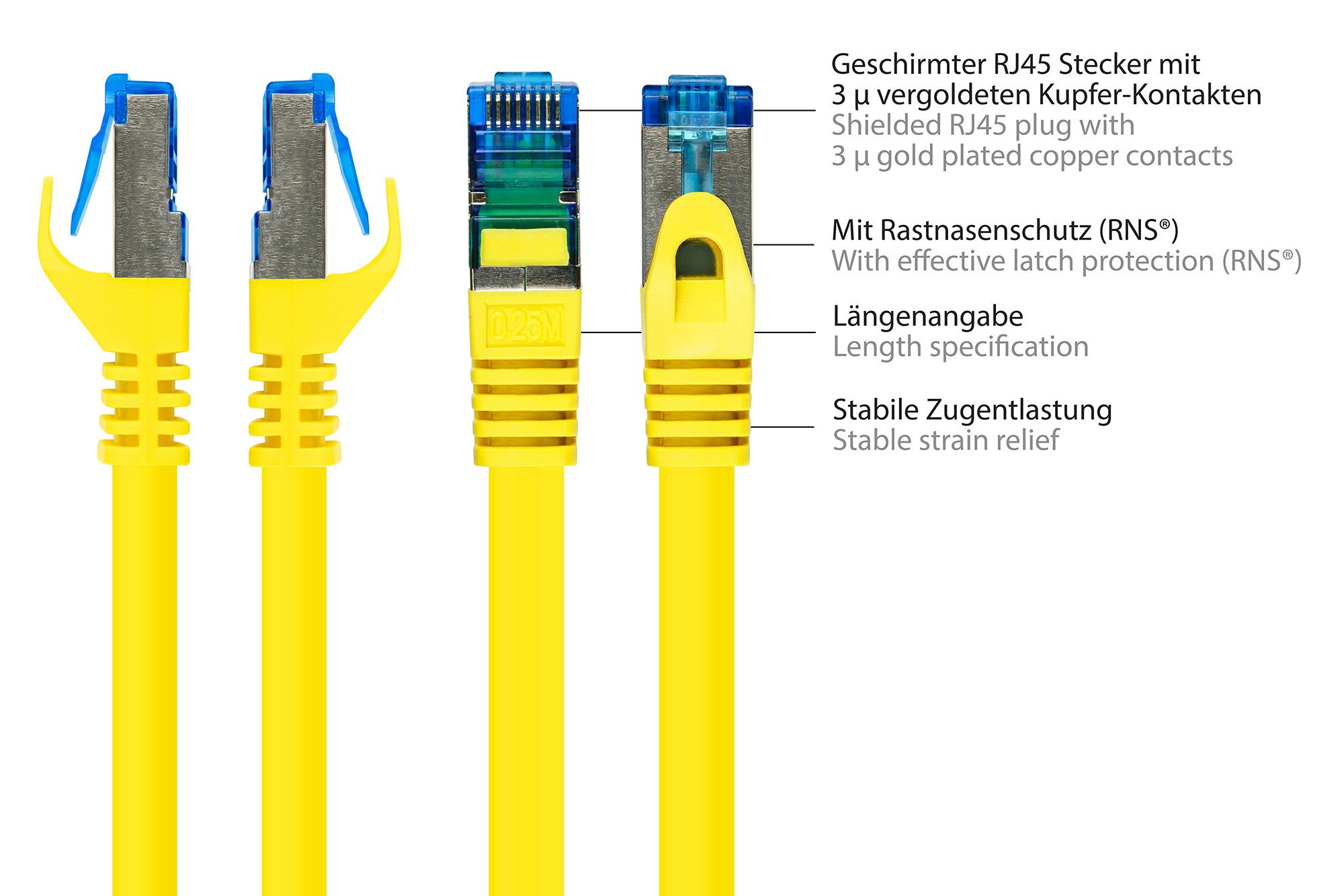 GOOD CONNECTIONS Patchkabel Ethernet Netzwerkkabel, RJ45 Stecker gerade, RJ45 Stecker gerade (2000 cm)
