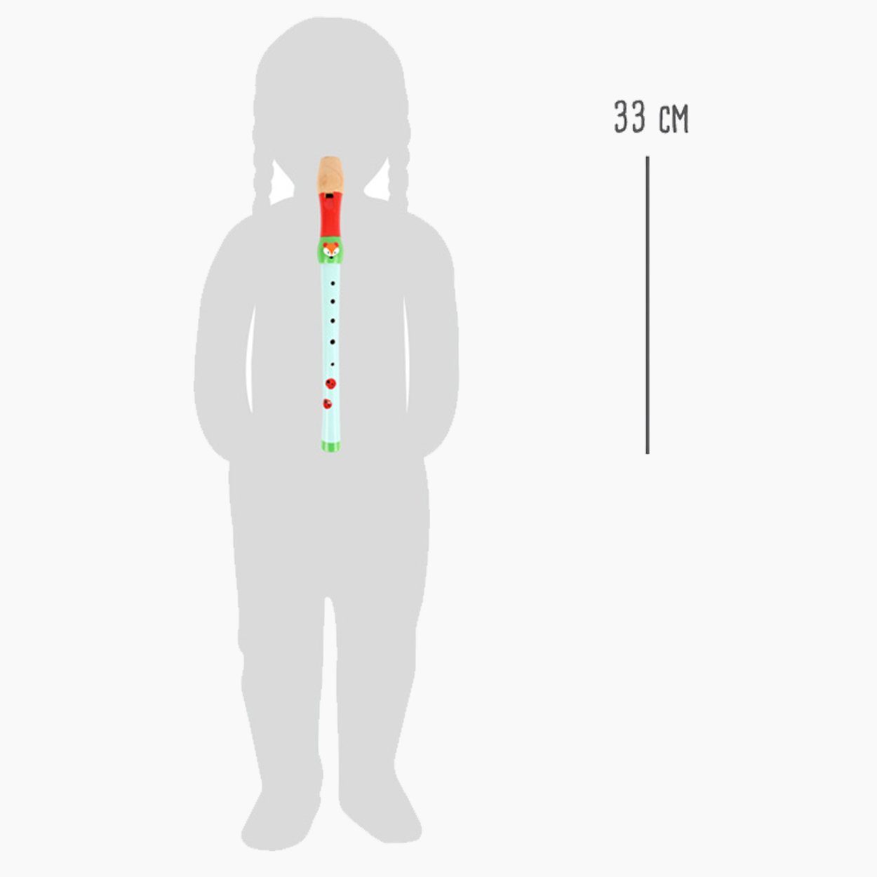 Small Foot Blockflöte Blockflöte Kleiner Fuchs sopran Deutsch, 1-St., Trainiert die sensiblere Wahrnehmung von Tönen