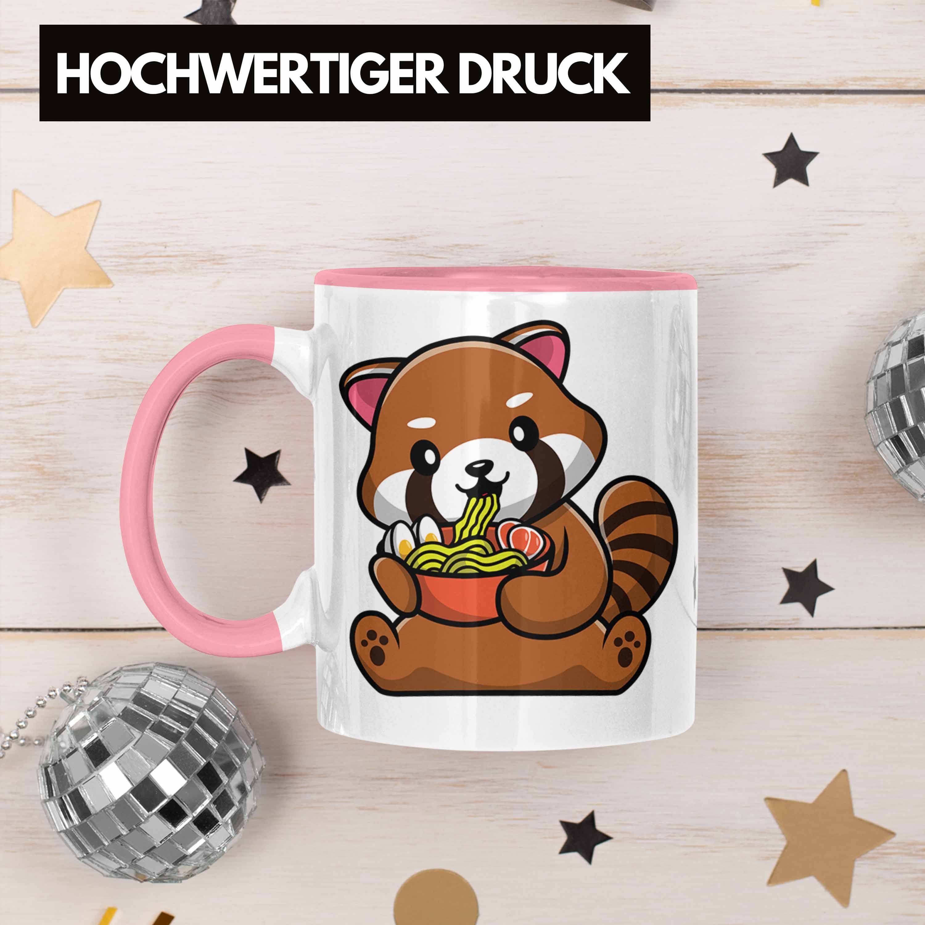 Trendation Musik Geschenkidee Kinder Ramen Tasse Lustige Nudeln Rosa Trendation Panda Roter Jungs für Tasse Mädchen - Grafik