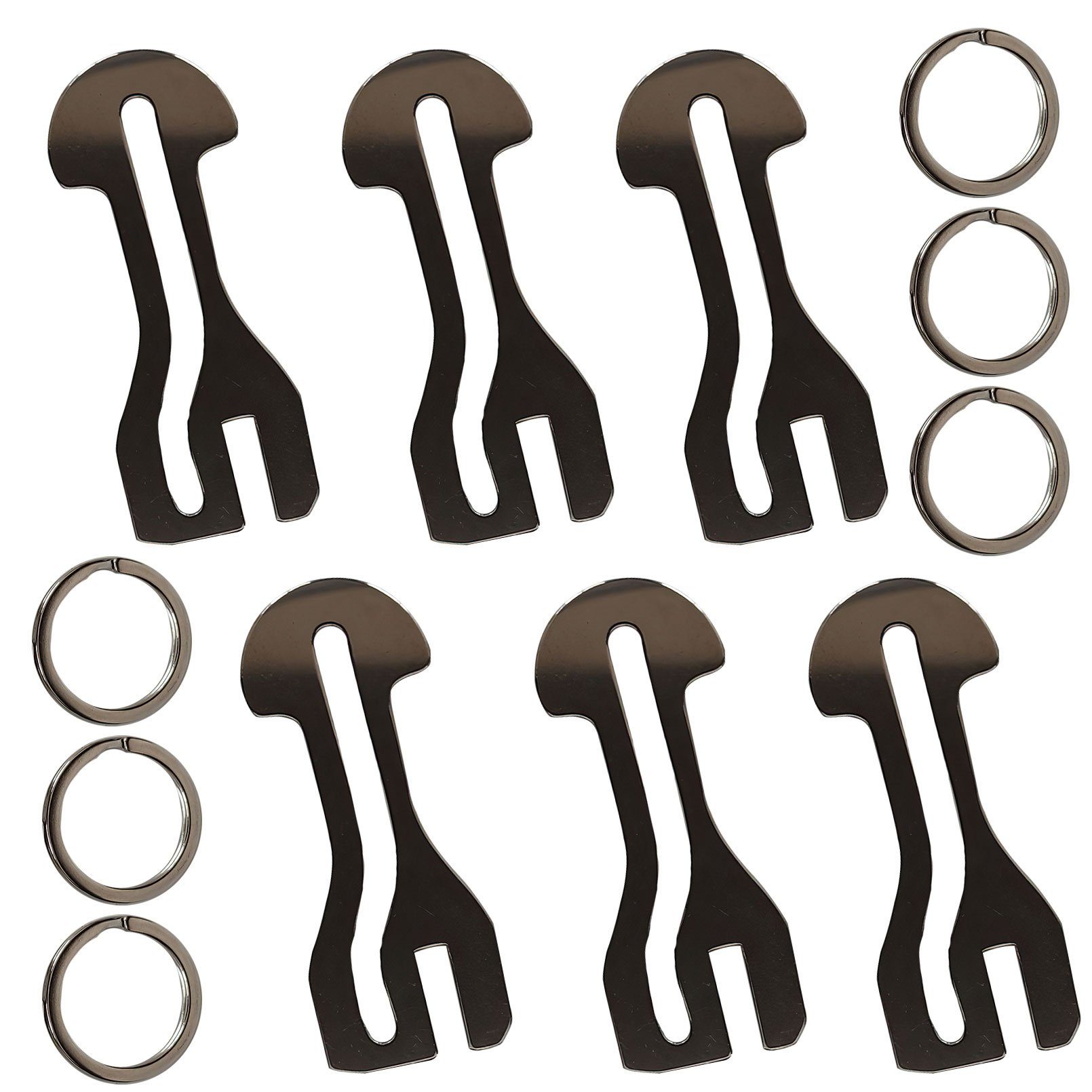 KEAYOO Schlüsselanhänger Einkaufswagenlöser (6-tlg), Schlüsselanhänger, TrolleyKey Löst auch Wagen mit Seiteneinschub