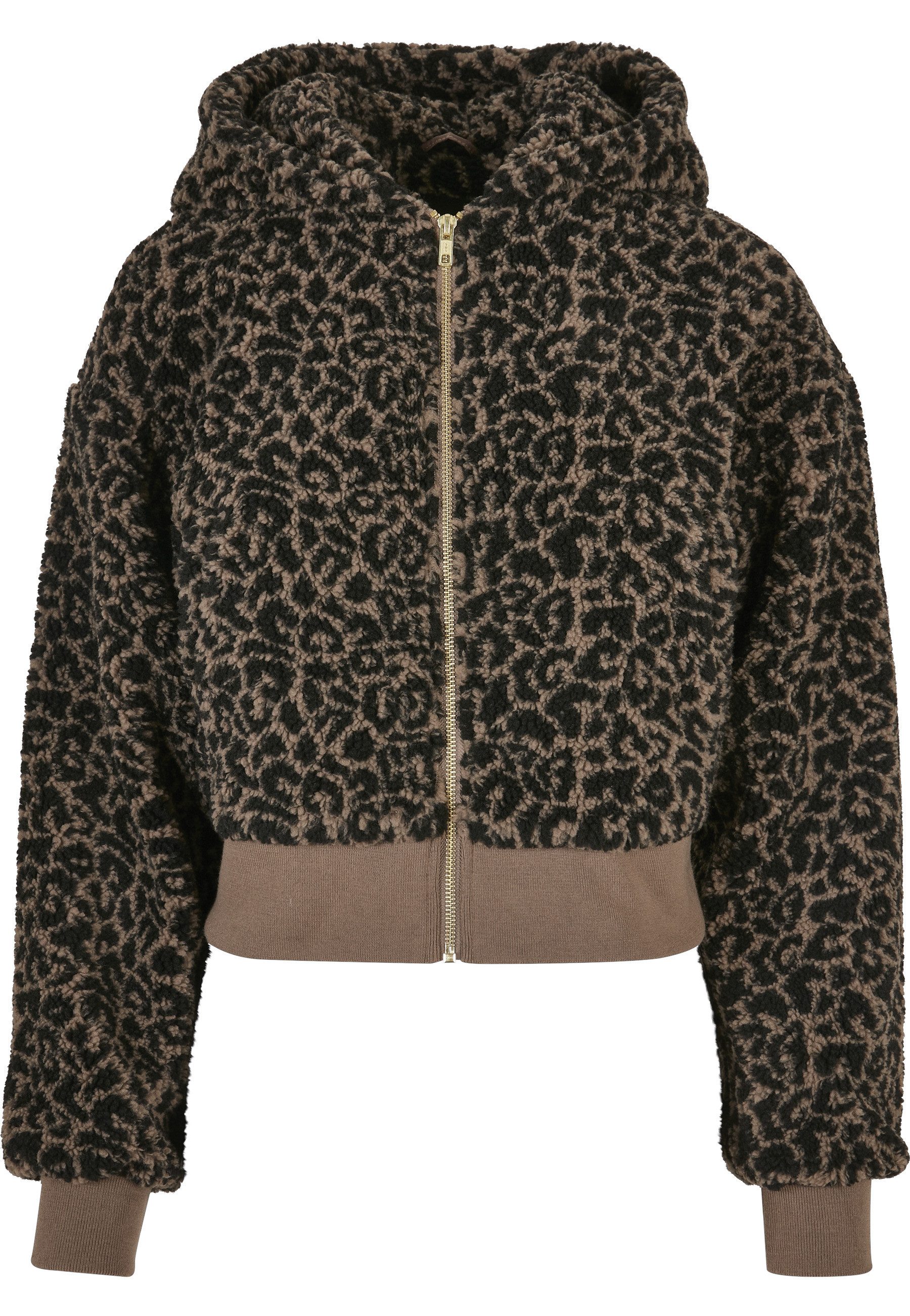 URBAN CLASSICS Langmantel Urban Classics Damen Ladies Short Oversized AOP Sherpa Jacket
