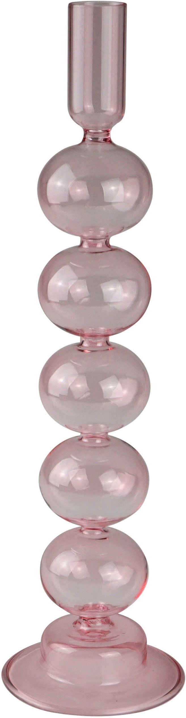 AM Design Kerzenleuchter Stabkerzenhalter aus Glas (Set, 2 St), Höhe ca. 30 cm