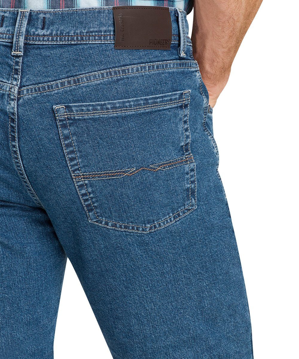 16801-06377-6800 Bundhöhe Blue/Black Passform Rando Stretch mit normaler Straight-Jeans Gerade Pioneer Authentic Denim, Jeans Fit, Regular