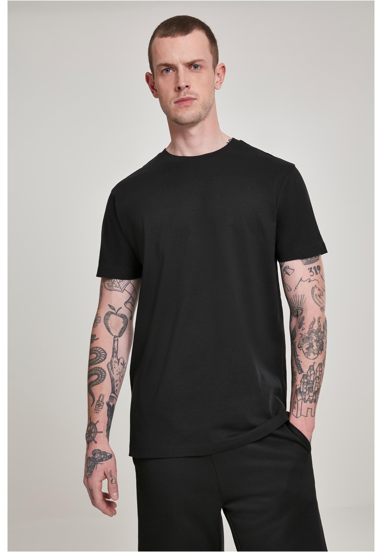 T-Shirt black CLASSICS (1-tlg) Tee Herren URBAN Basic