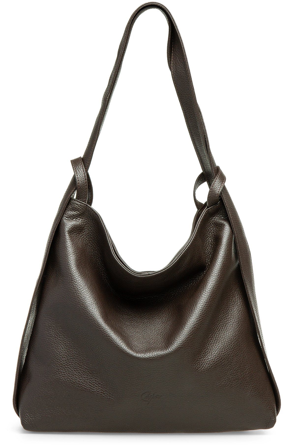 Caspar Schultertasche 2 in 1 XL Leder Damen Rucksack Tasche - PREMIUM LINE günstig online kaufen