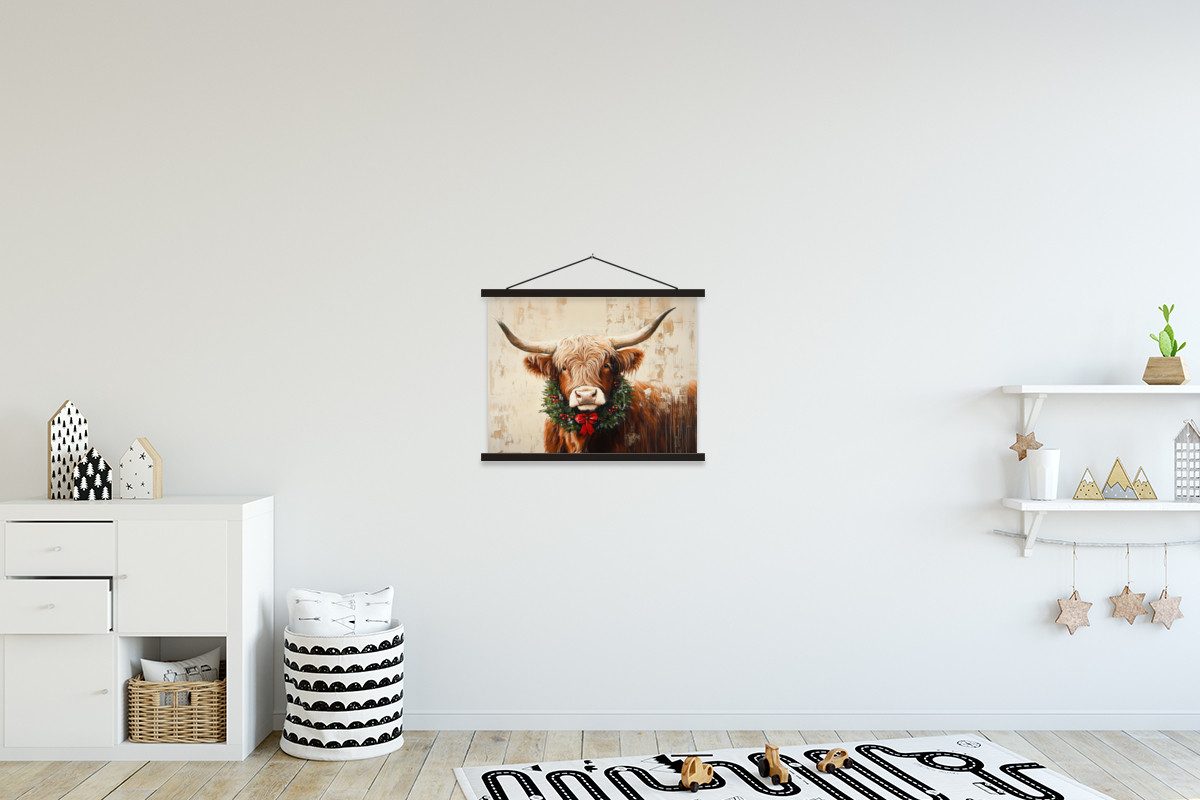 MuchoWow Poster Weihnachten - Schottischer Highlander günstig online kaufen