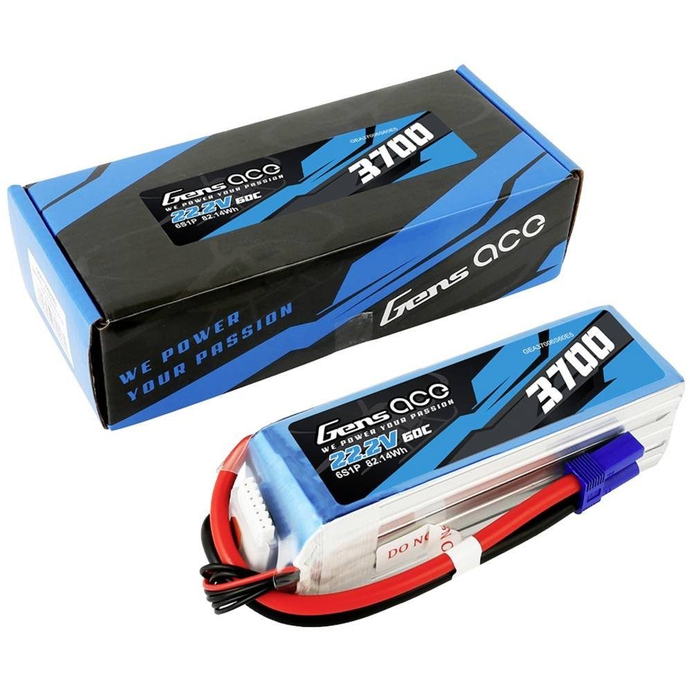 ace EC5 LiPo-Akku 22.2 Akku 3700 Gens V 60C mAh