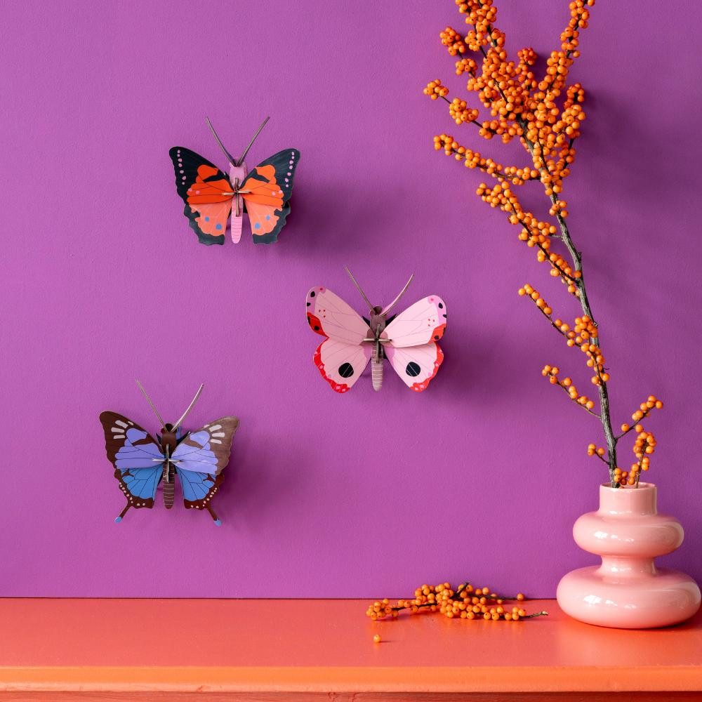 studio ROOF Wanddekoobjekt Wanddeko 3D - Rosora Schmetterling