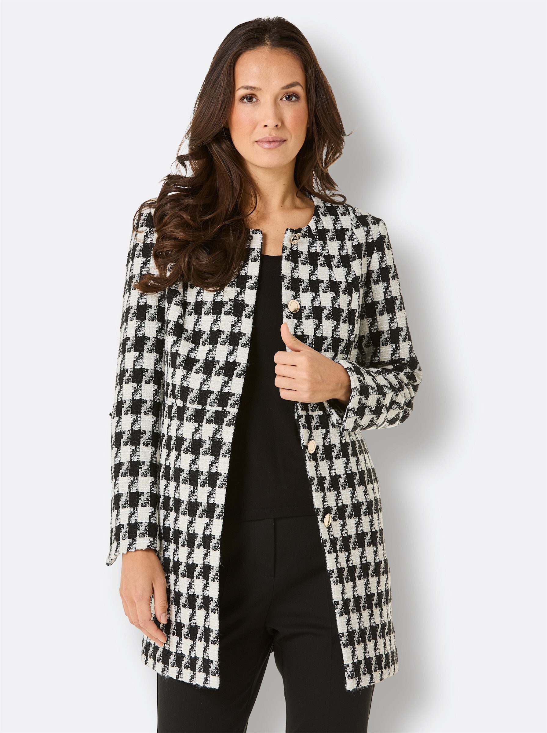 Blusenblazer Jacquardblazer
