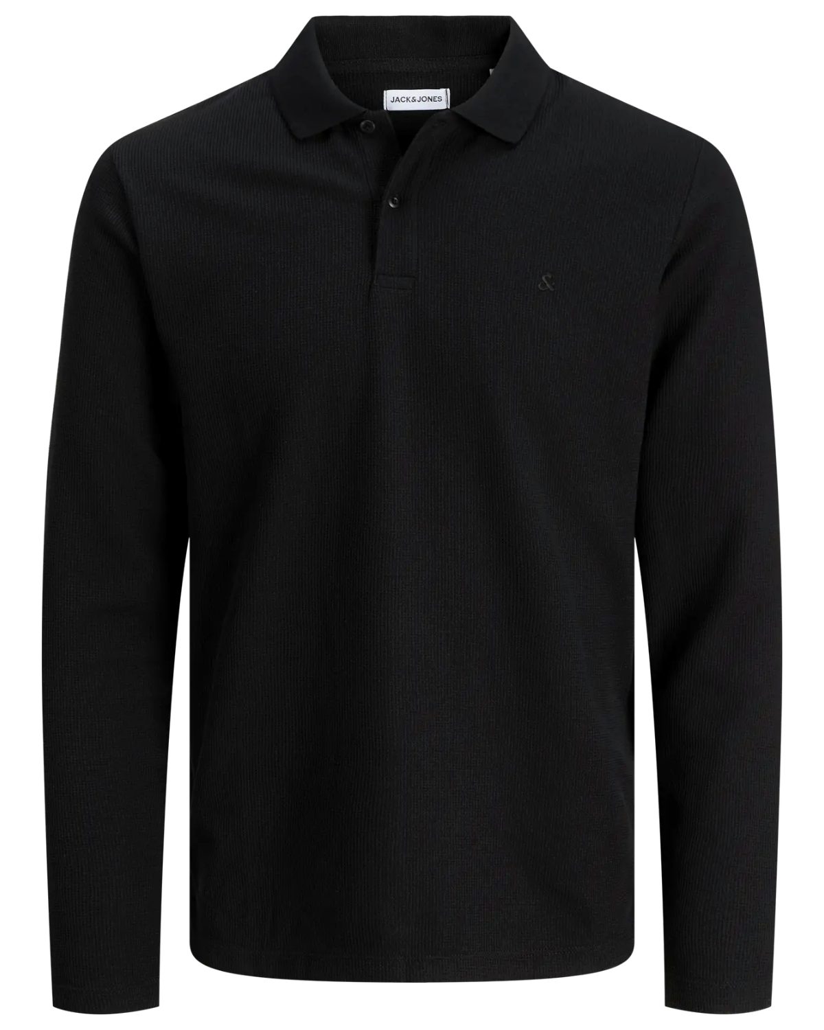 Jack & Jones Langarm-Poloshirt mit besticktem Logo günstig online kaufen