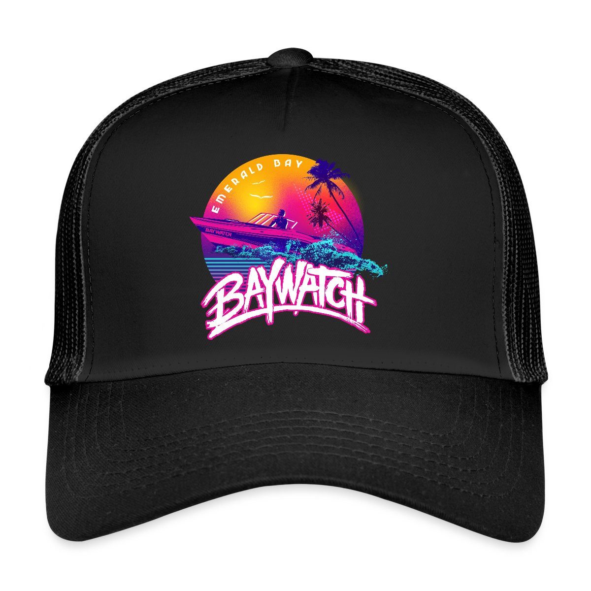 Spreadshirt Trucker Cap Baywatch Boot Emerald günstig online kaufen