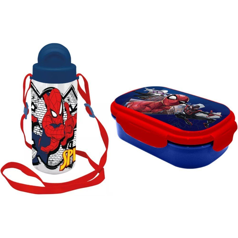 Kids Euroswan Lunchbox Lunchset Spiderman Brotdose und Trinkflasche | Lunchboxen