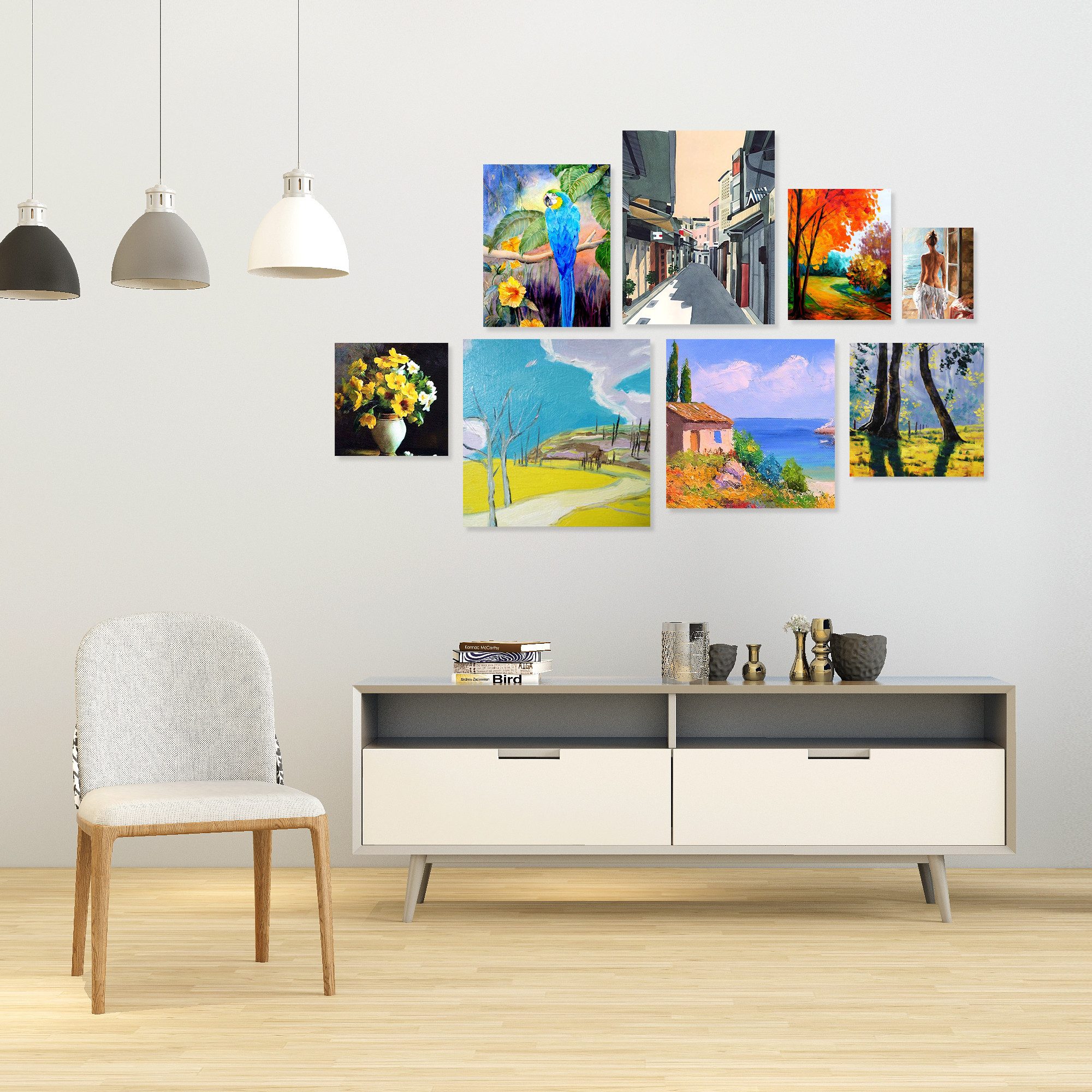 ESENG Leinwand zum Bemalen, MASTER CP-32, 100% Baumwolle, 3mm dick, Mix-Size