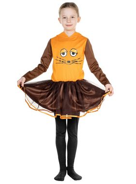 Maskworld Kostüm Die Sendung mit der Maus - Maus Kleid für Kinder, Offizielles Kostümkleid für Mädchen zur Sendung mit der Maus