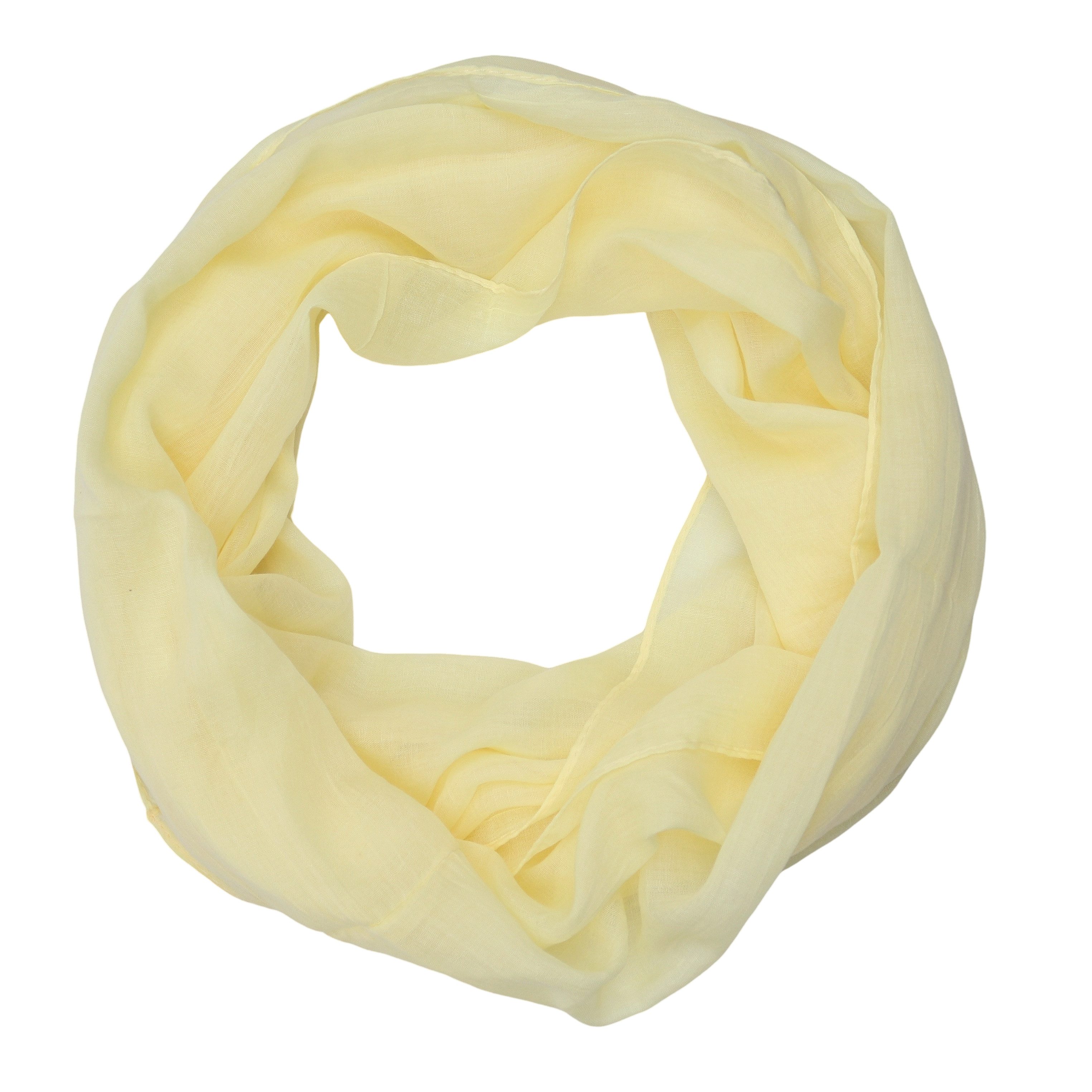 MIRROSI Loop Damen Schal mit Blümchen-Muster Weich, (zweimal um den Hals wickelbar, ca.45x75cm), Damen Halstuch ideal für Frühling, Sommer oder Herbst