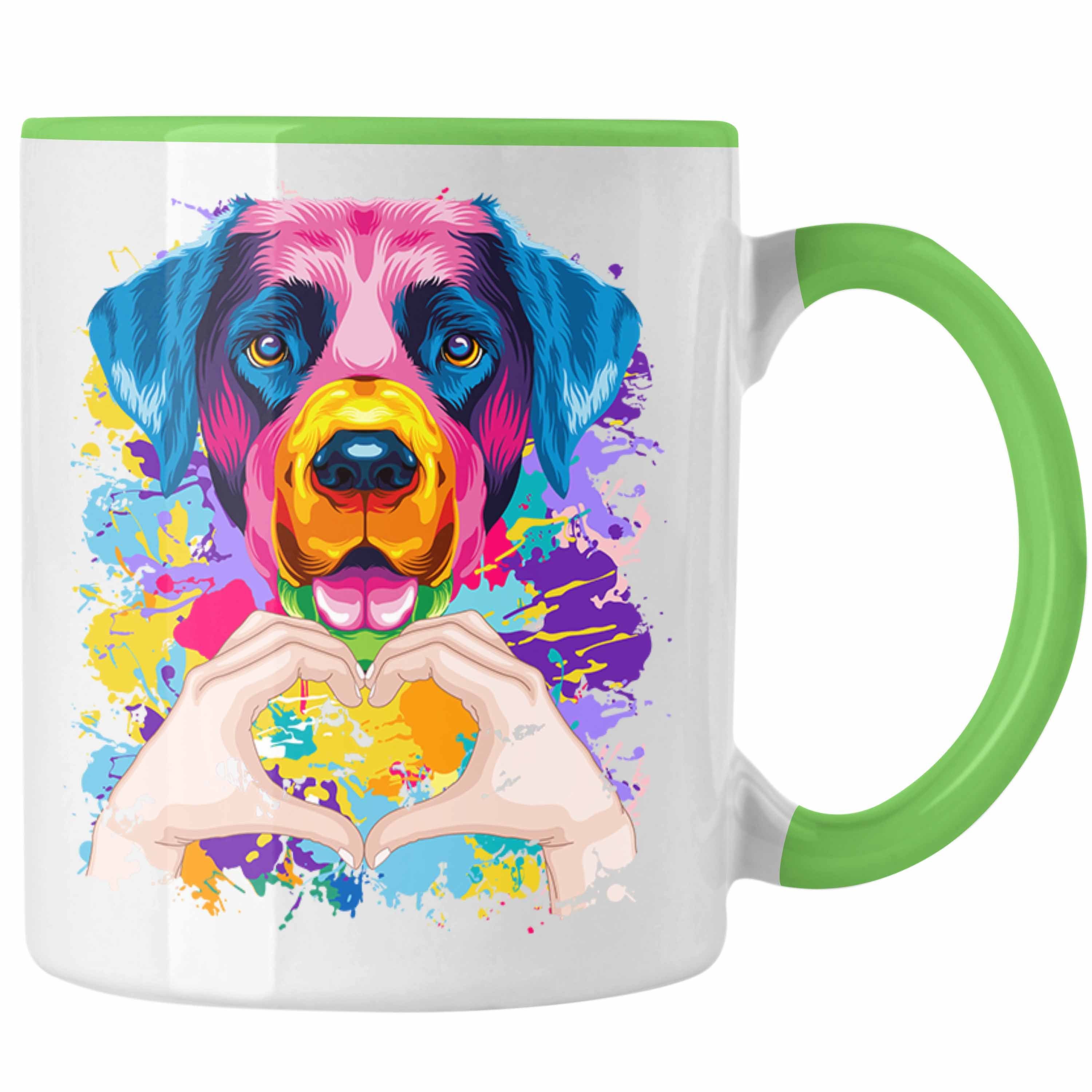 Trendation Tasse Labrador Besitzer Farbe Love Tasse Geschenk Lustiger Spruch Geschenkid Grün