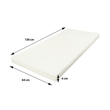 iGLOBAL Kinderbett Komplettbett Eingraviertes Kätzchen 140x70 cm für Mädchen und Jungen (Absturzsicherung (links/rechts) verschieden Varianten), Schaumstoffmatratze, Schublade